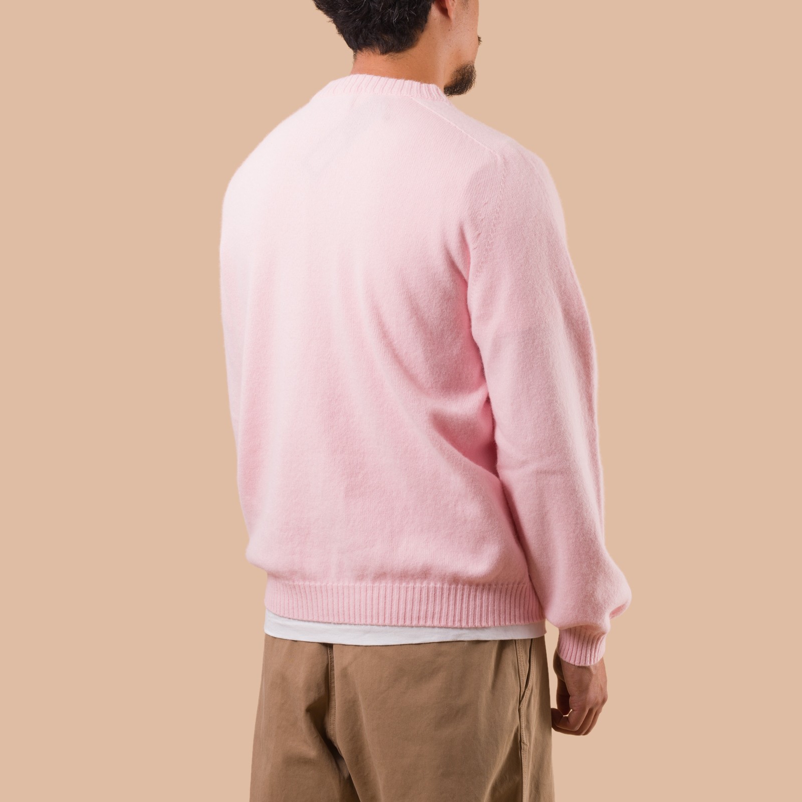 NITTO KNITWEAR X FLANEURS Pull Bedros Geelongora candy floss de dos