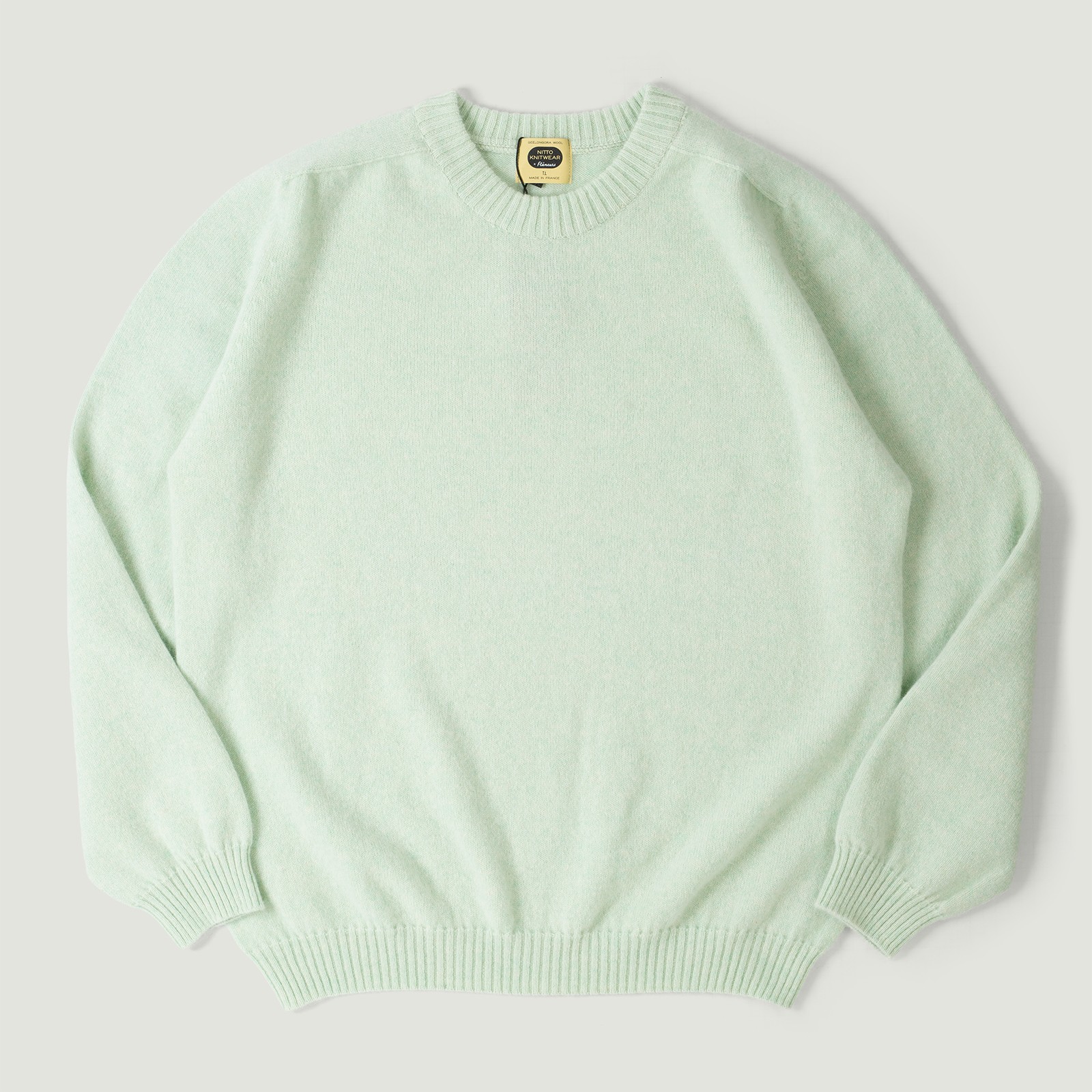 NITTO KNITWEAR X FLANEURS / Bedros Geelongora Sweater Sea Mist