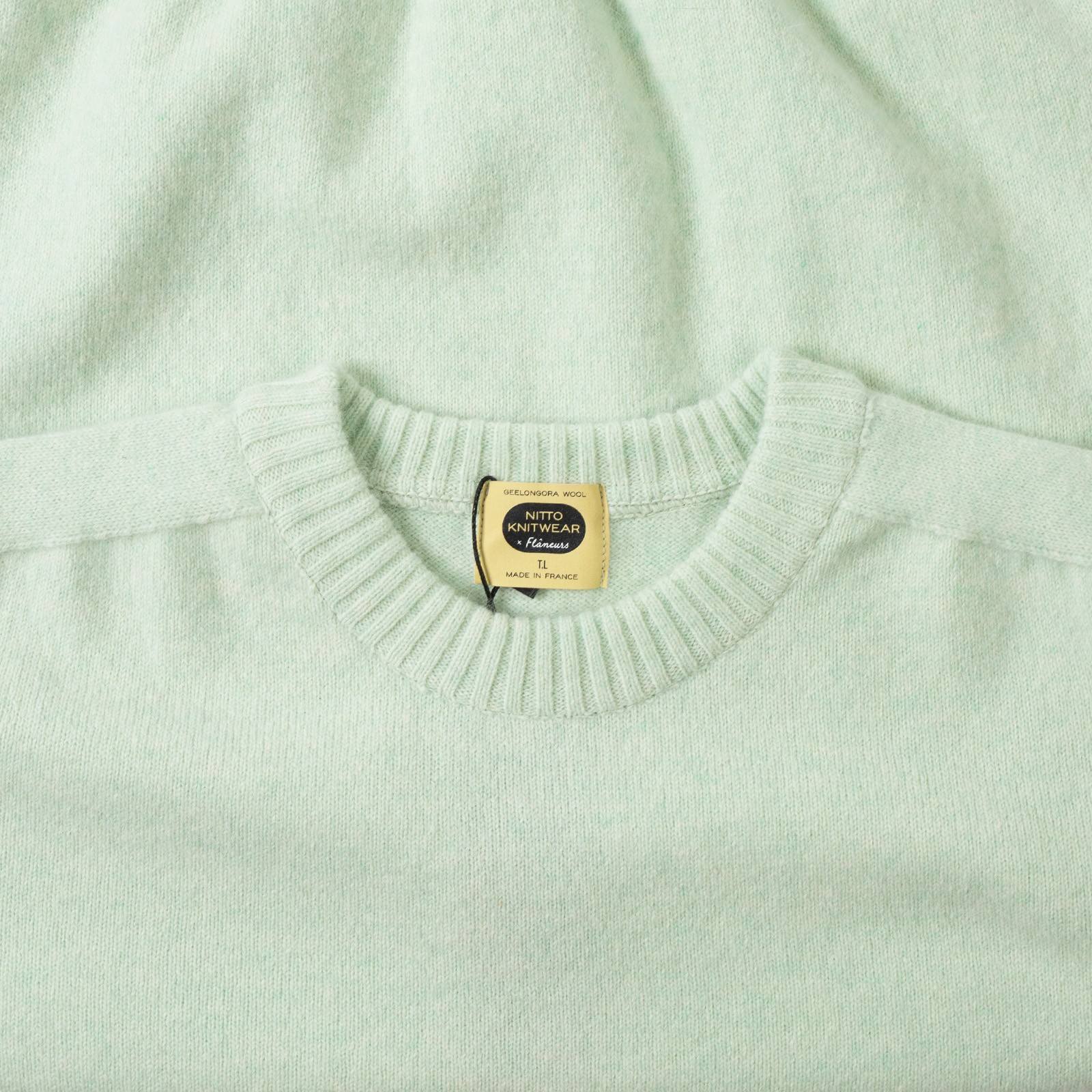 NITTO KNITWEAR X FLANEURS / Bedros Geelongora Sweater Sea Mist