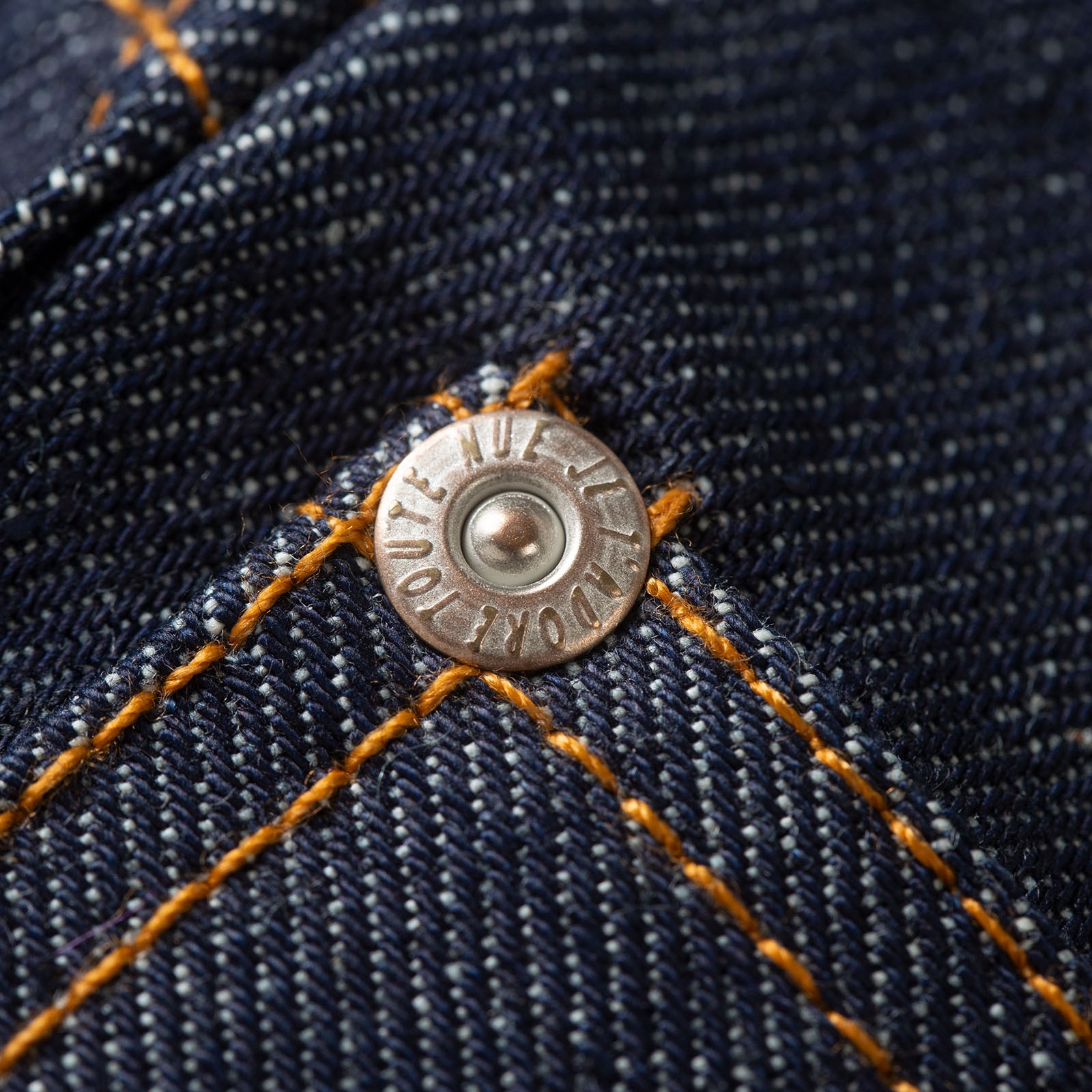 vignette flaneurs NAKED & FAMOUS Dirty Fade Selvedge rivet
