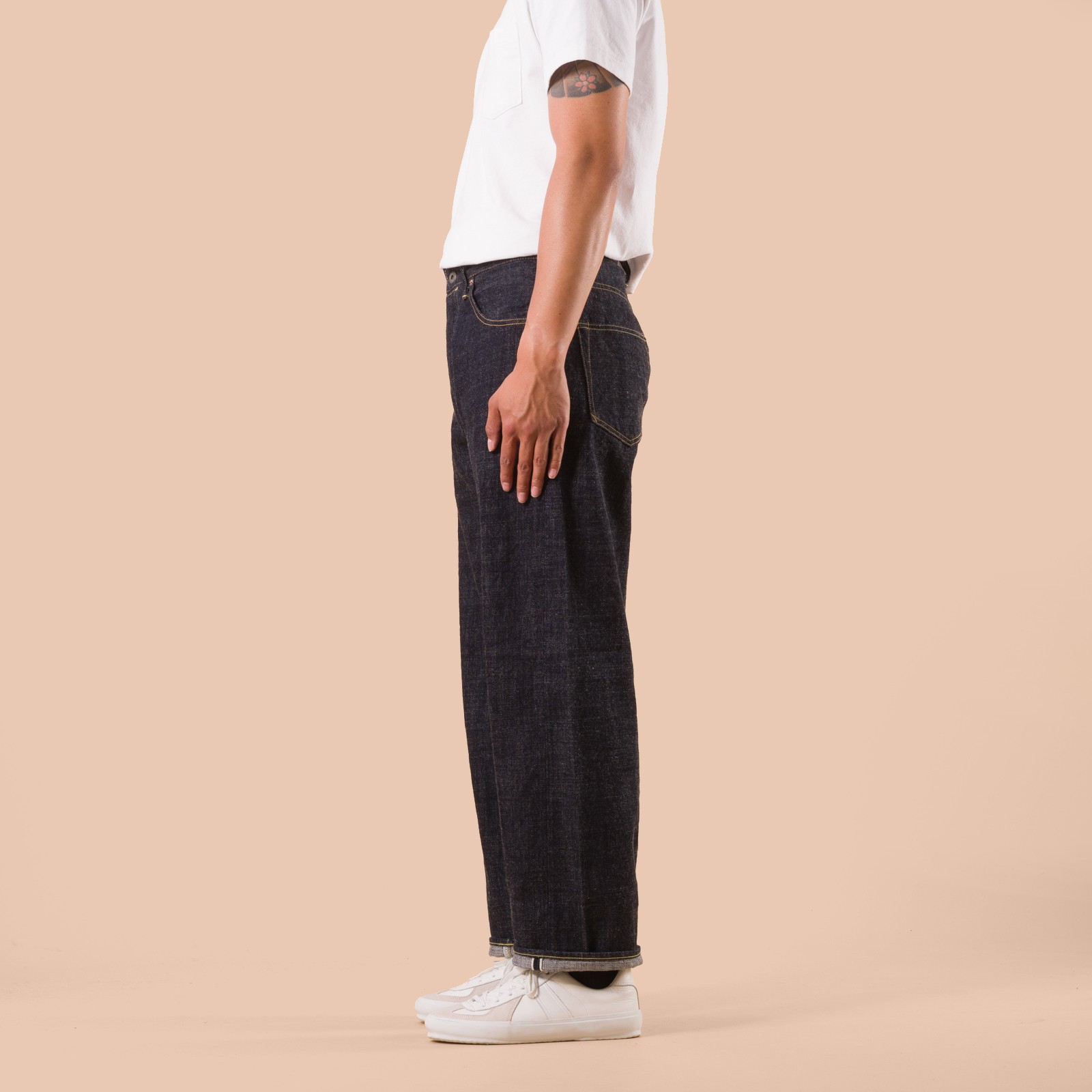 822-LS13.5 13.5oz Long Slab Denim Super Wide Tapered