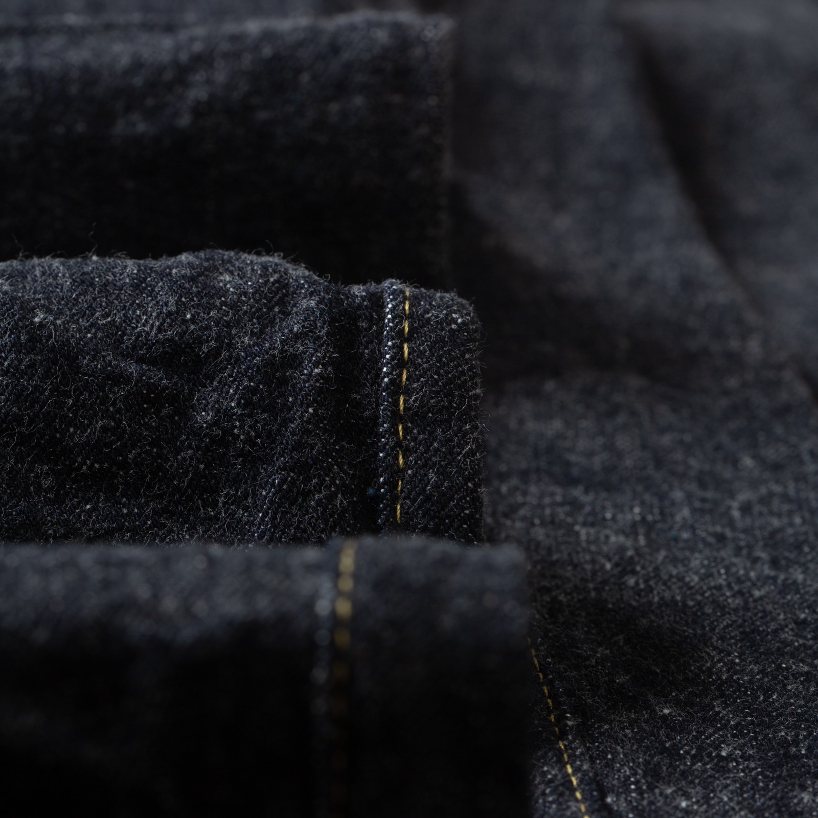 822-LS13.5 13.5oz Long Slab Denim Super Wide Tapered