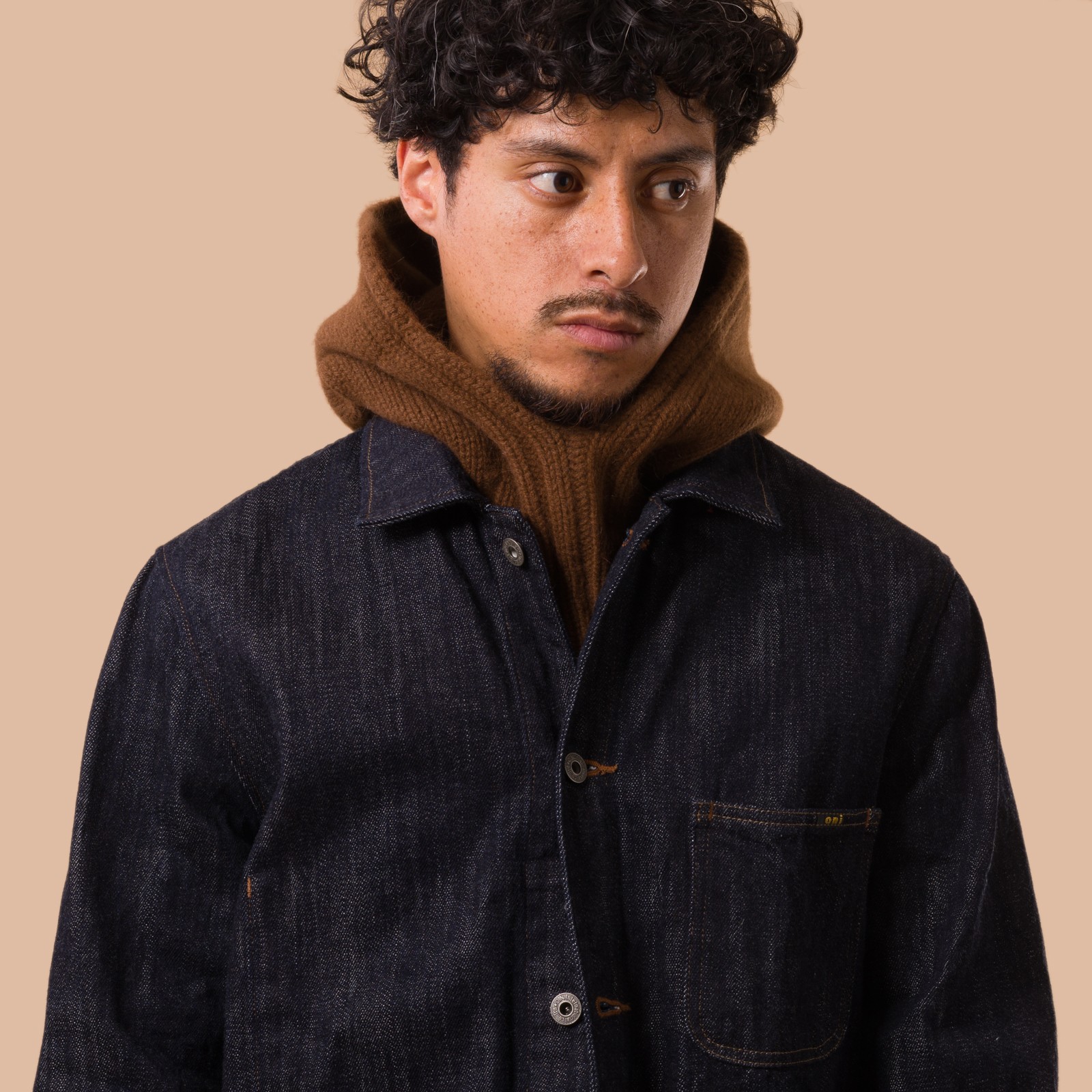 flaneurs MACKIE cagoule laine brown (2)