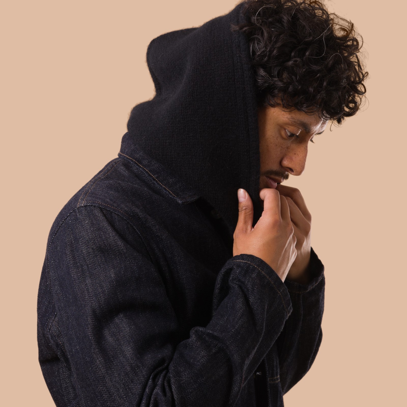 flaneurs MACKIE cagoule laine black (3)