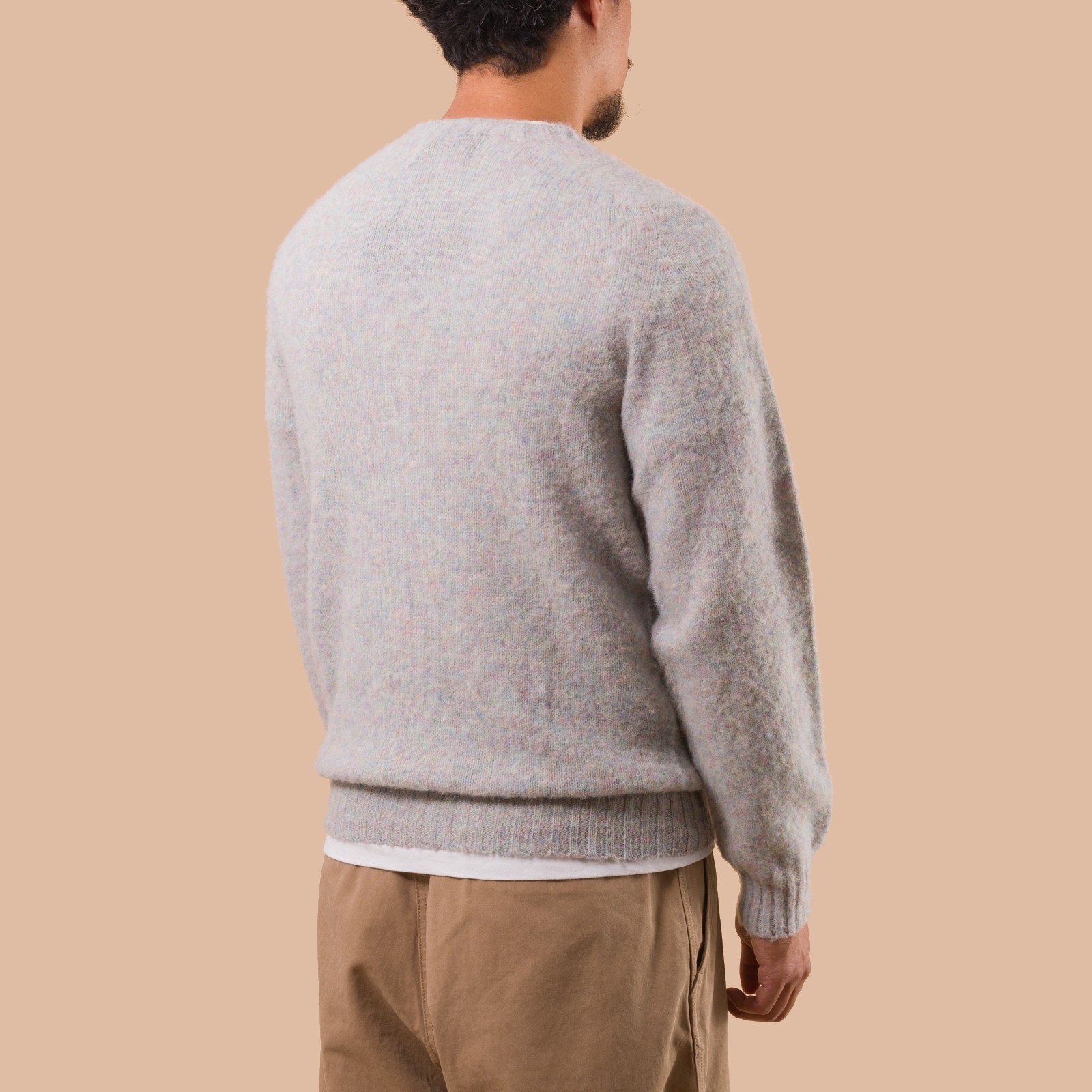 flaneurs pull HARLEY OF SCOTLAND Shaggy Crew Neck Aurora back
