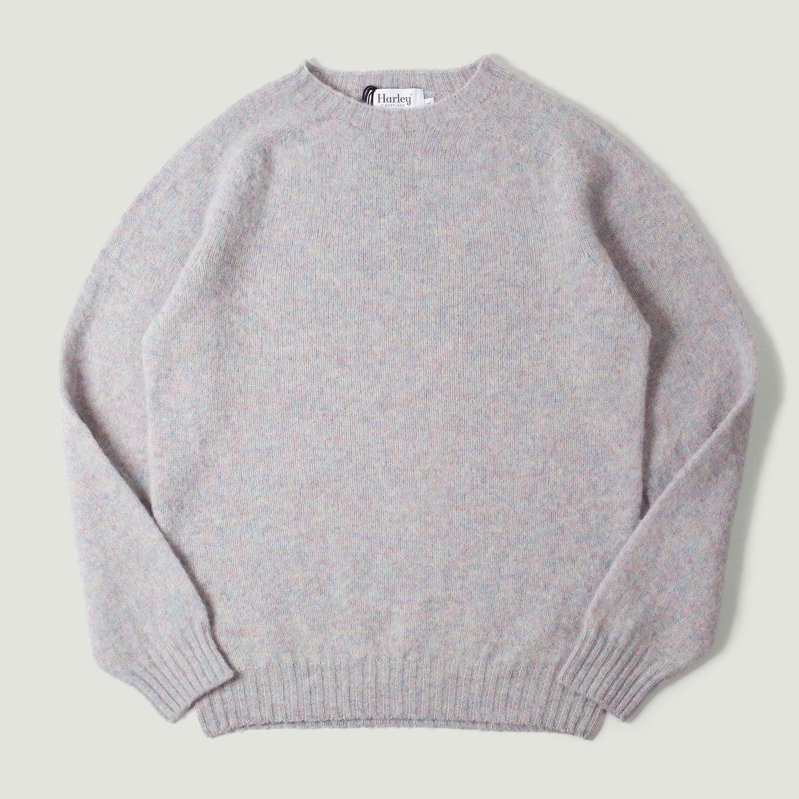 flaneurs pull HARLEY OF SCOTLAND Shaggy Crew Neck Aurora vignette