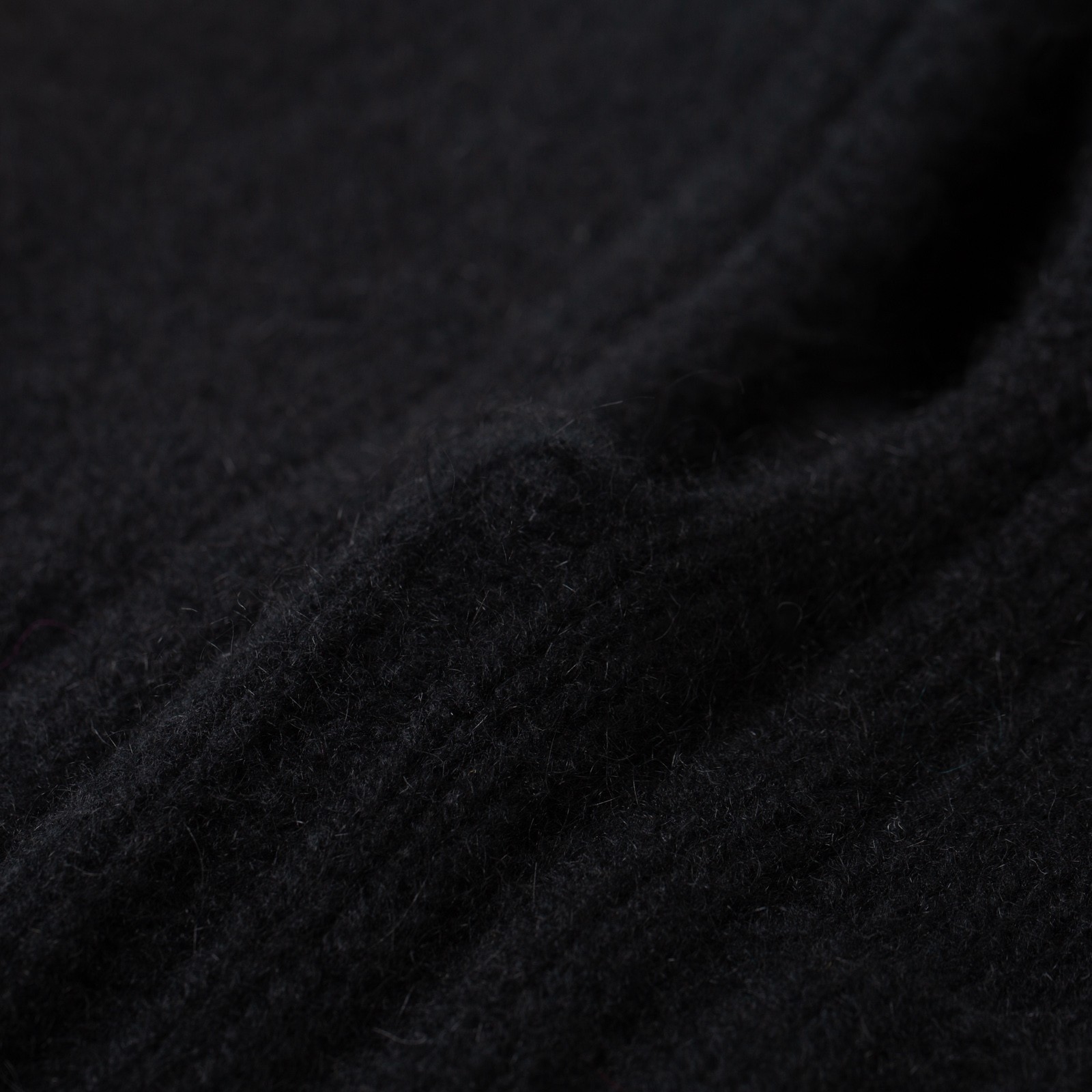 flaneurs MACKIE cagoule laine Wick Hood Black detail