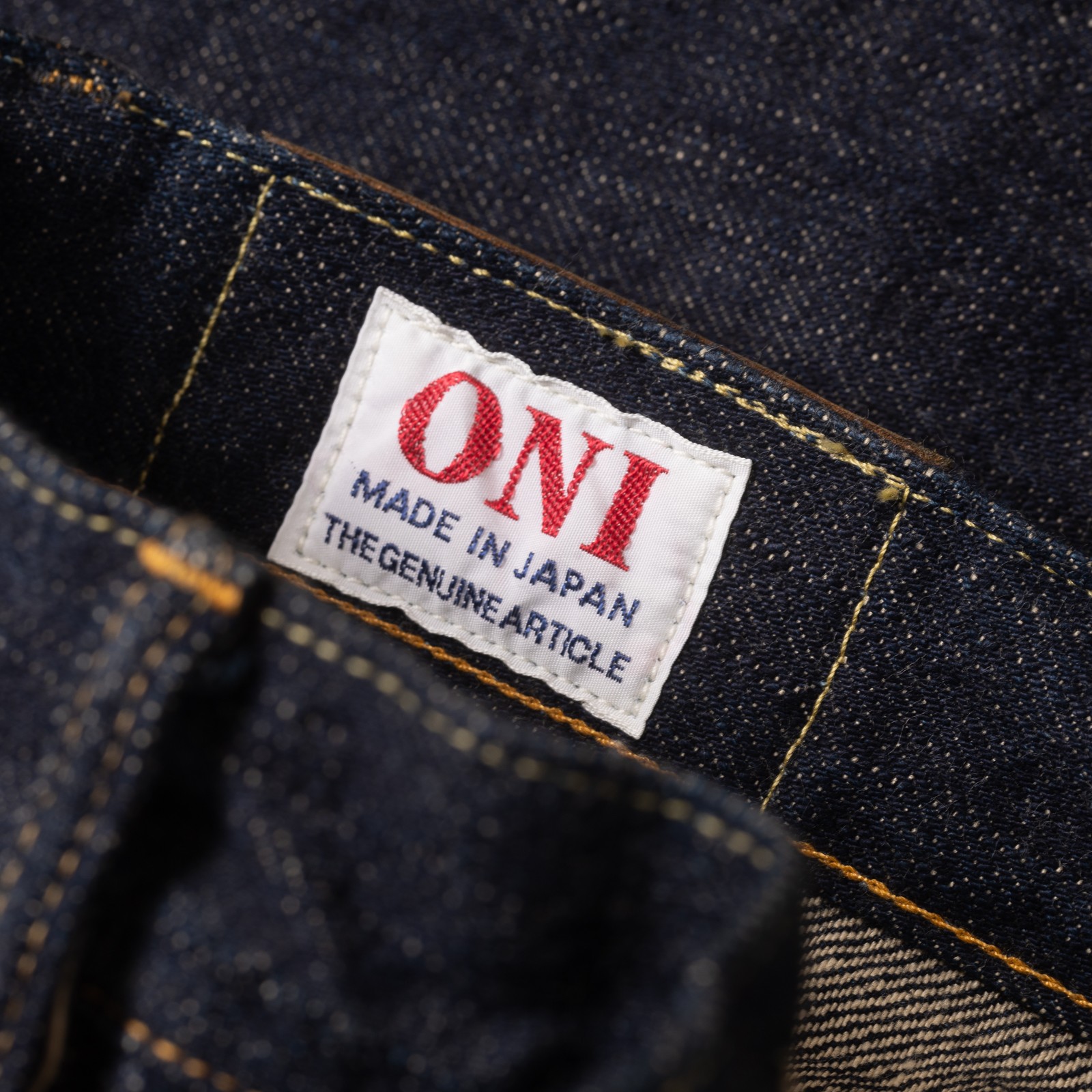 Image flâneurs ONI DENIM / 622-GC15 15oz Greencast Denim Relaxed Tapered détail 2