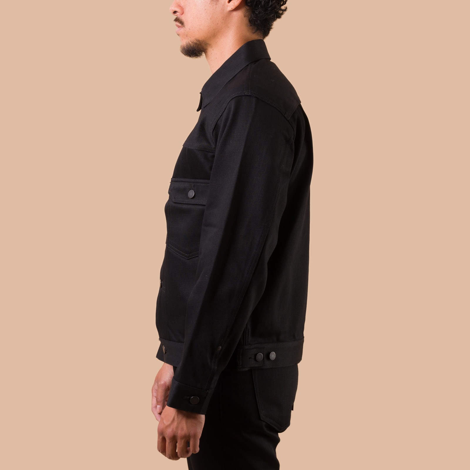 vignette flaneurs MOMOTARO JEANS 14.7oz Standard Denim Jacket Black side
