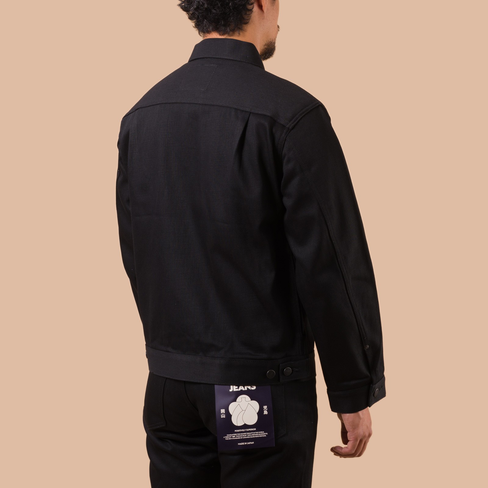 vignette flaneurs MOMOTARO JEANS 14.7oz Standard Denim Jacket Black back