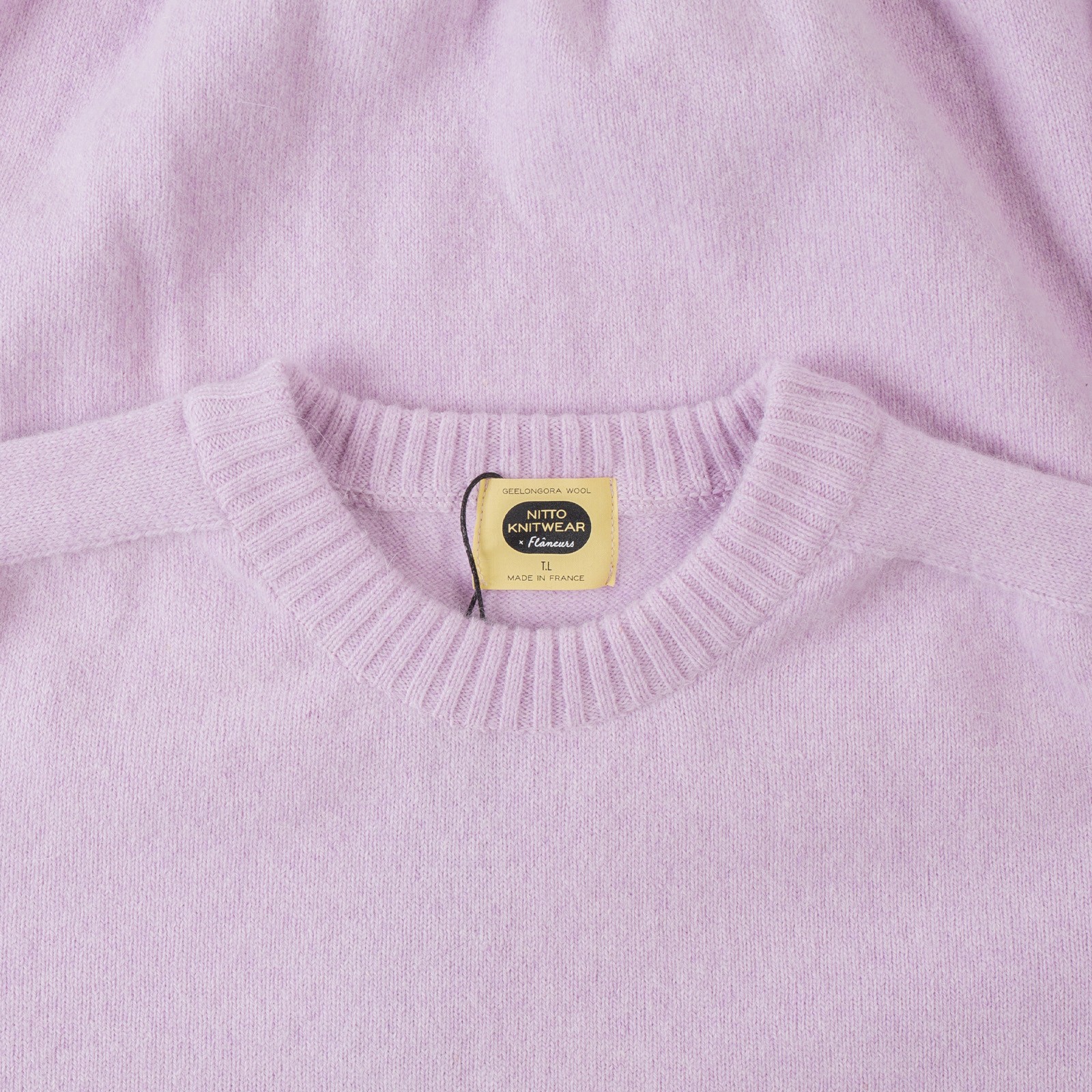 pull collab Nitto Flaneurs french lilac col