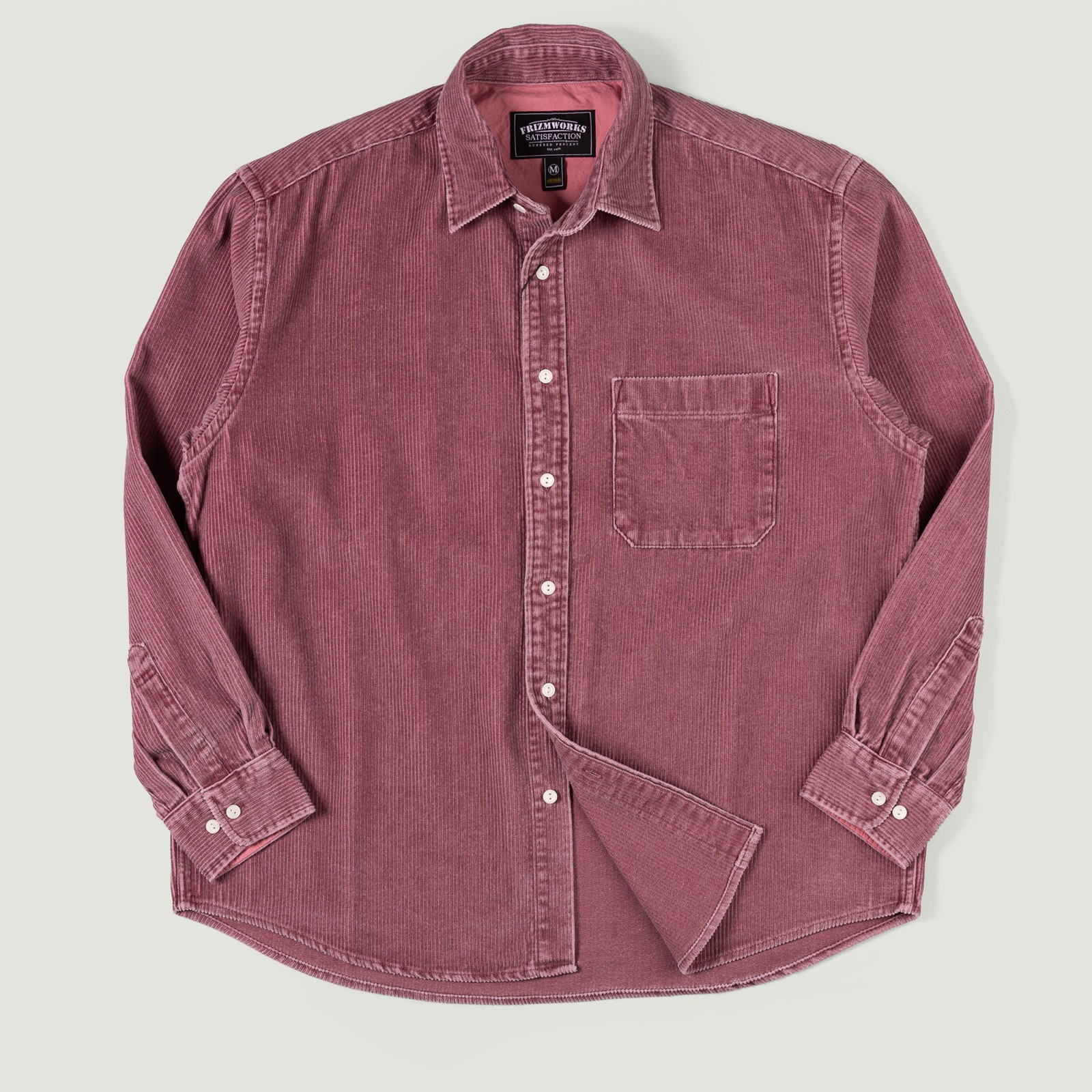 Image flâneurs FRIZMWORKS / Pigment 8W Corduroy Shirt Pink Vignette