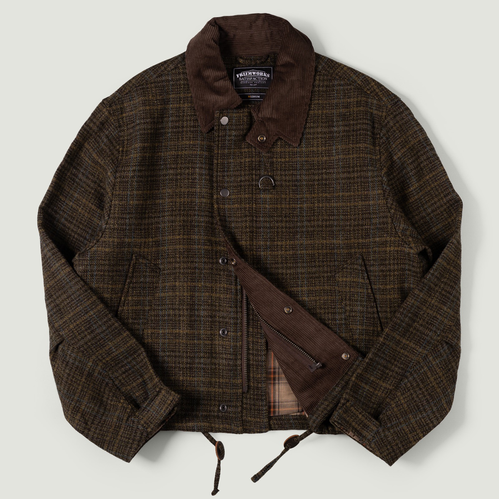 Image flâneurs FRIZMWORKS / Wool Heritage Hunting Jacket Seaweed Vignette