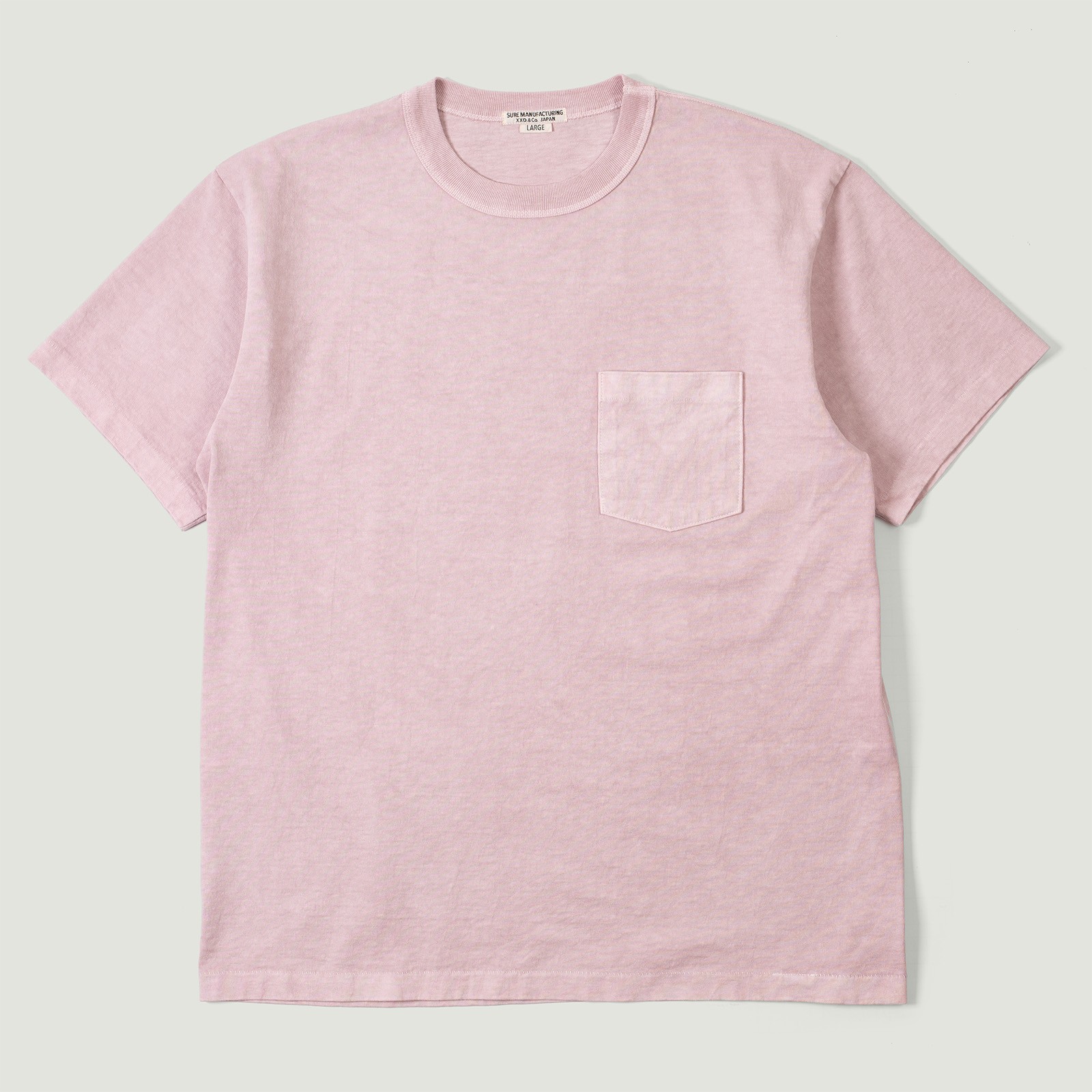 "SURE MFG" 7.5oz Pocket S/S Tee Lilac