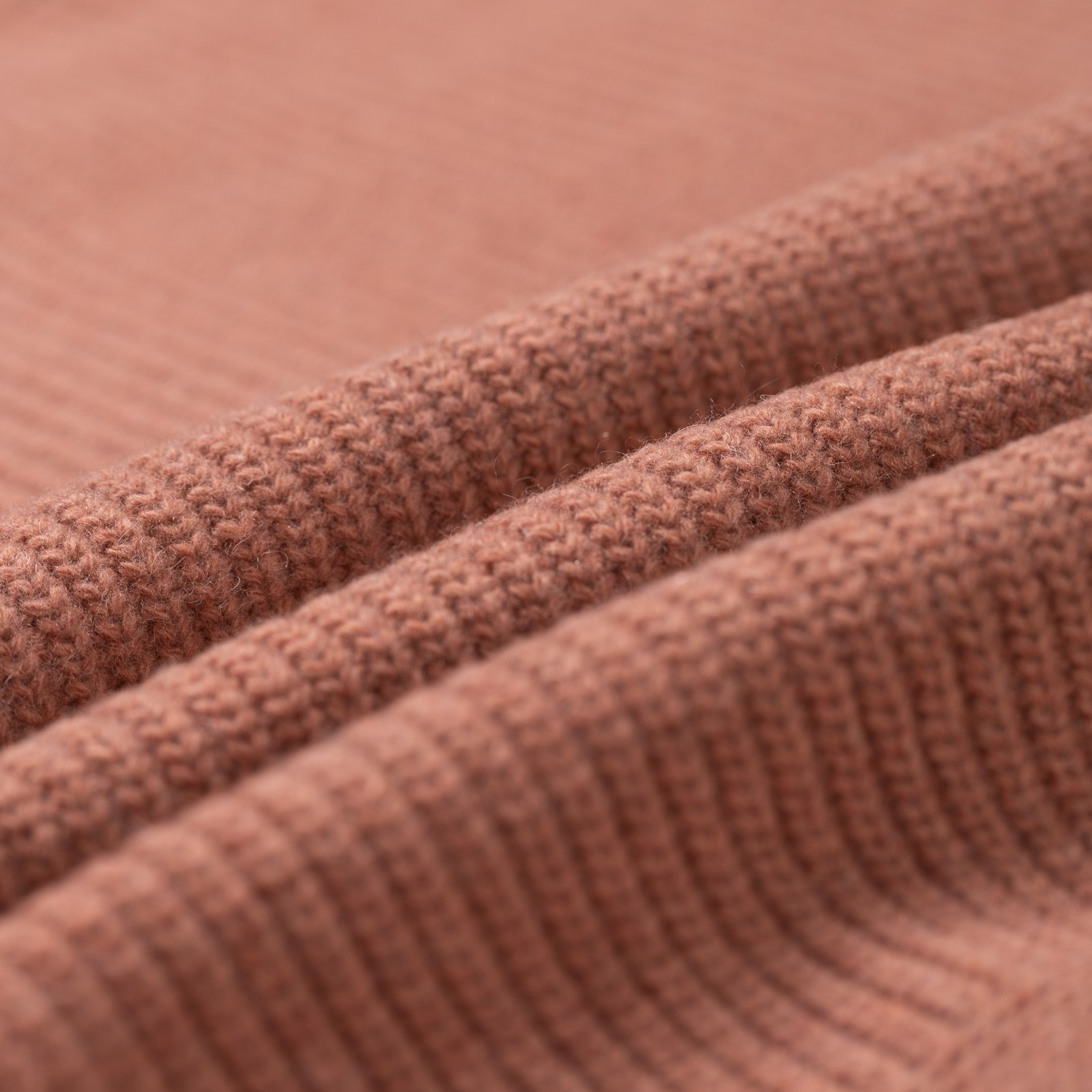 image flâneurs FRIZMWORKS / Wool Deck Zip Up Cardigan  Indian Pink détail matière