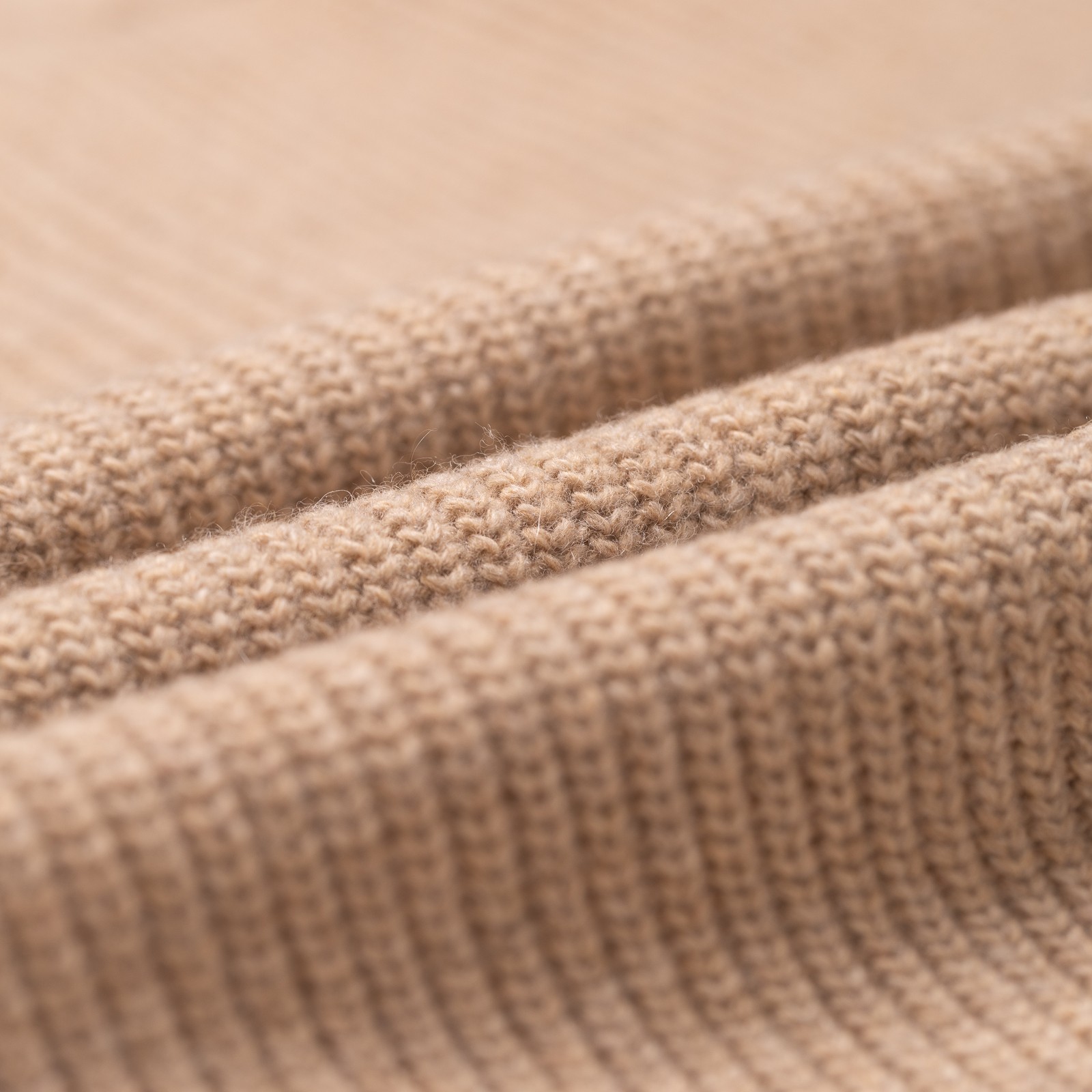 image flâneurs FRIZMWORKS / Wool Deck Zip Up Cardigan  Oatmeal détail matière