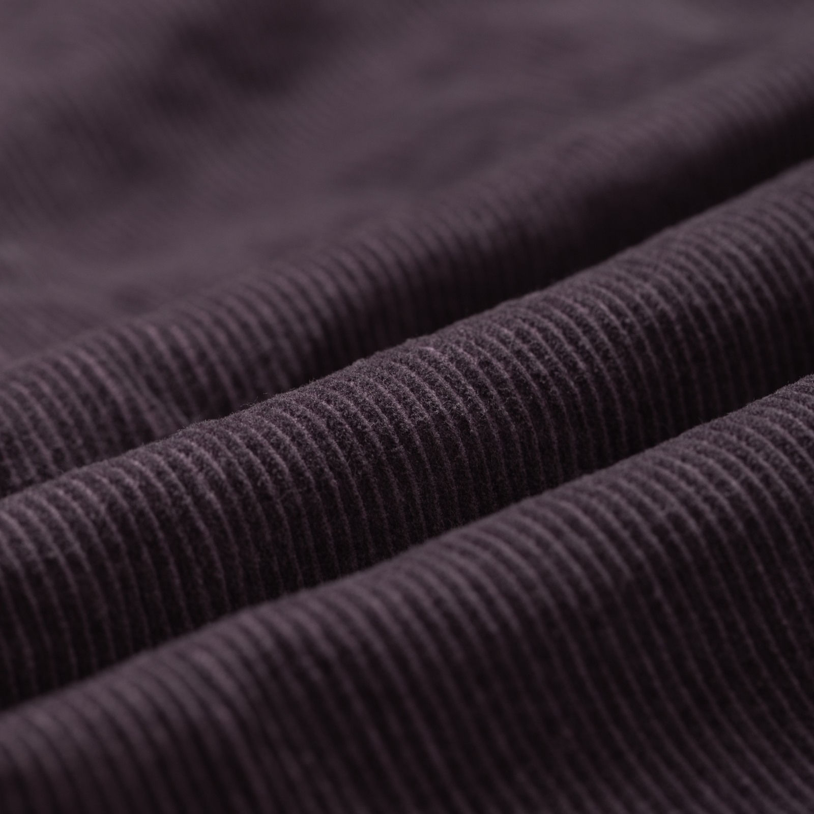 Image flâneurs FRIZMWORKS / Pigment 8W Corduroy Shirt Charcoal détail matière