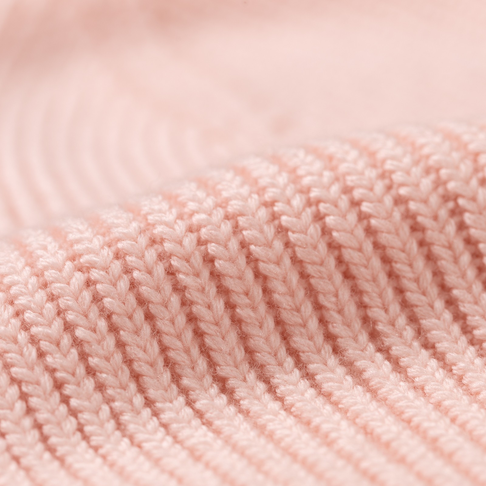 Image flâneurs NITTO KNITWEAR / Bonnet Ara Rose Pâle détail matière