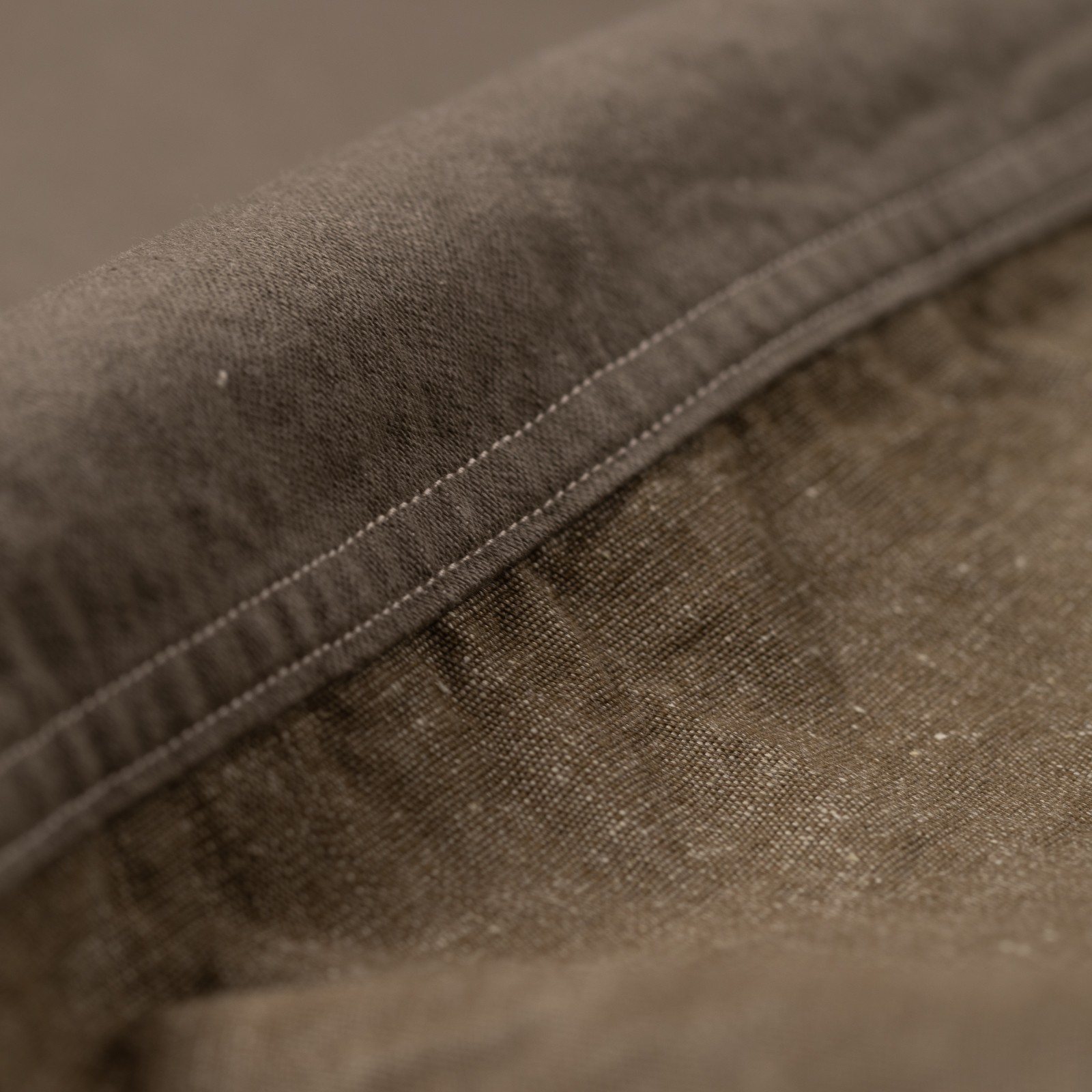 Image Flâneurs NIGEL CABOURN / Utility Shirt Type2 Green détail matière