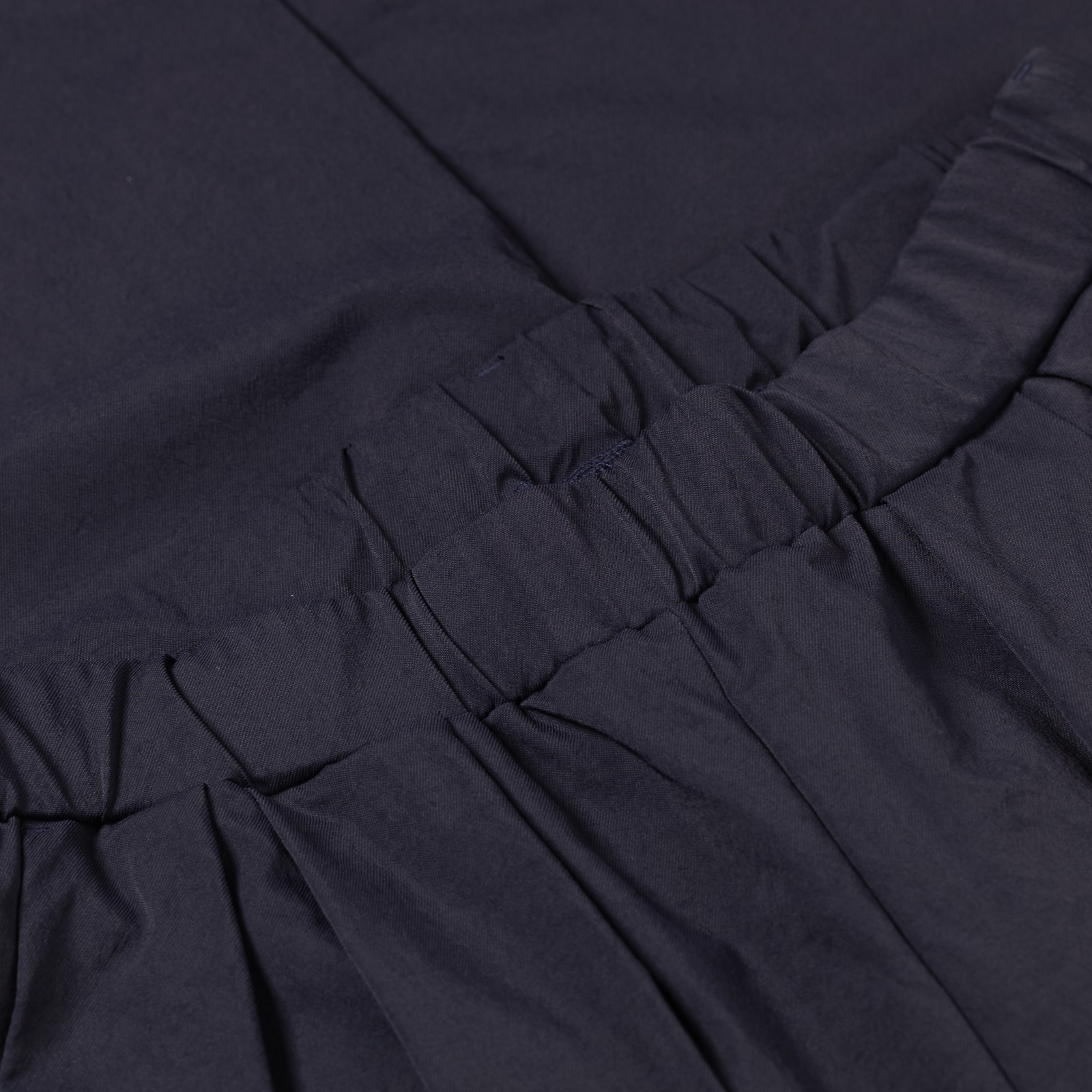 Gather Baggy Pants Dark Navy