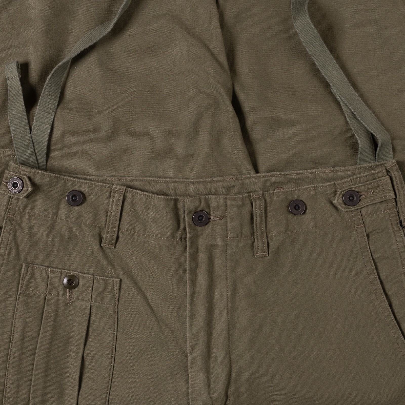 Image Flâneurs NIGEL CABOURN / Army Cargo Pant Dark Green détail ceinture