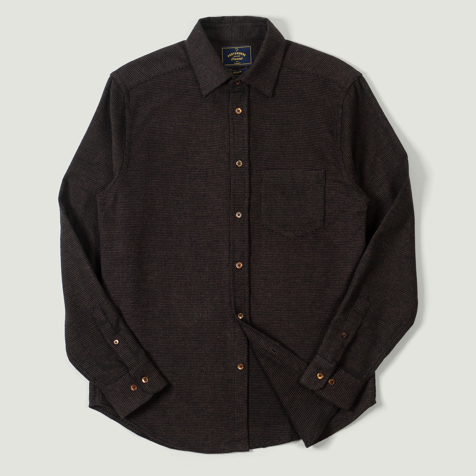 vignette flaneurs Portuguese Flannel Sounds Shirt Brown