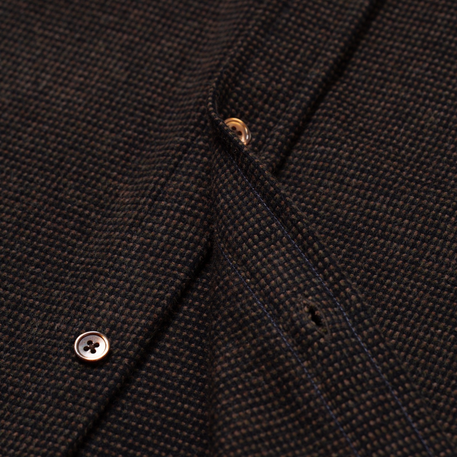 flaneurs Portuguese Flannel Sounds Shirt Brown details (2)