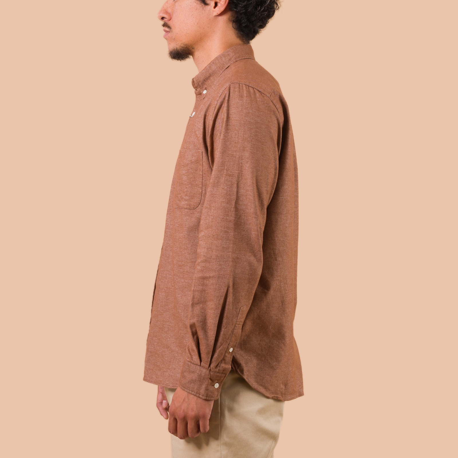 B.D. Flannel Solid Brown