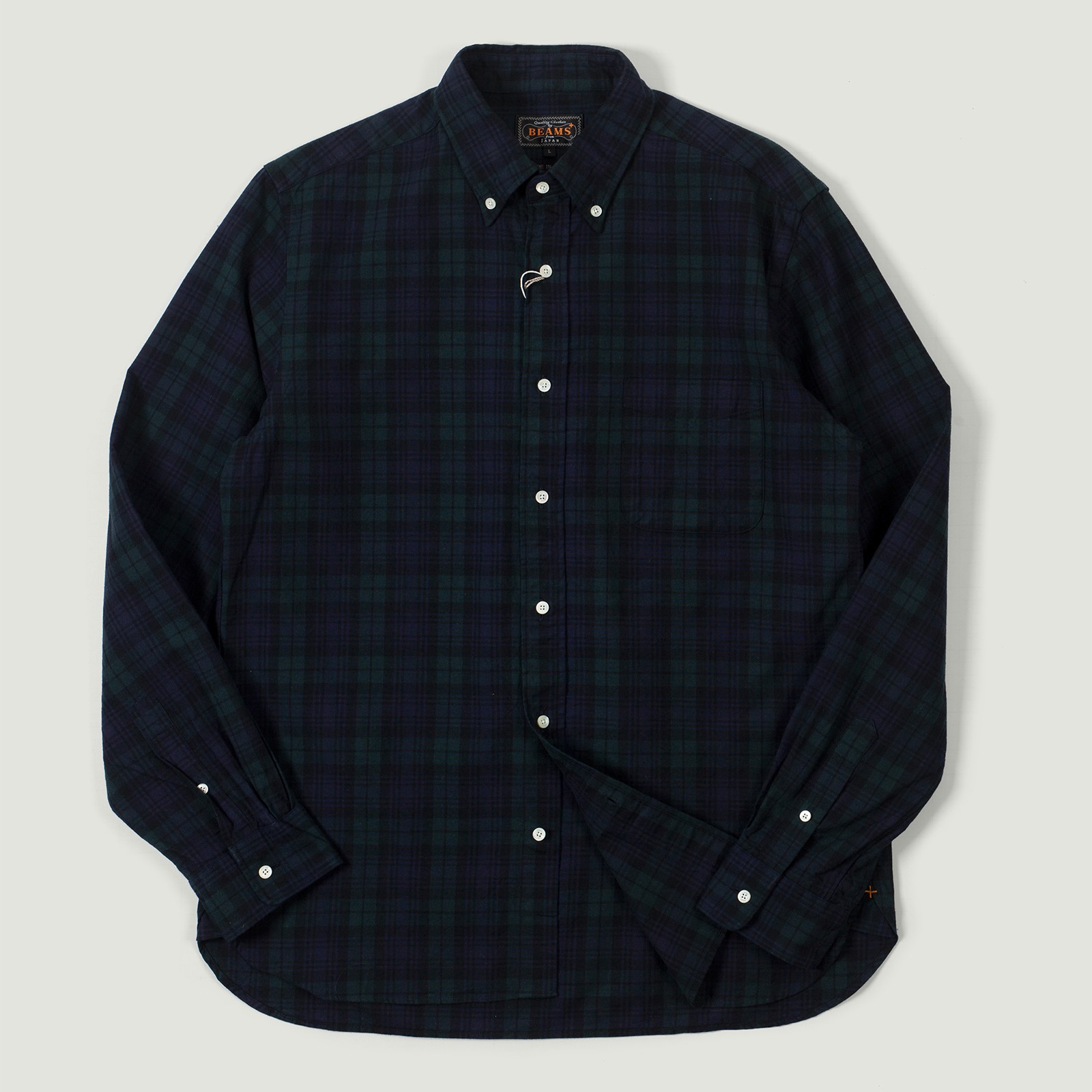 B.D. Oxford Shirt Indigo Black Watch