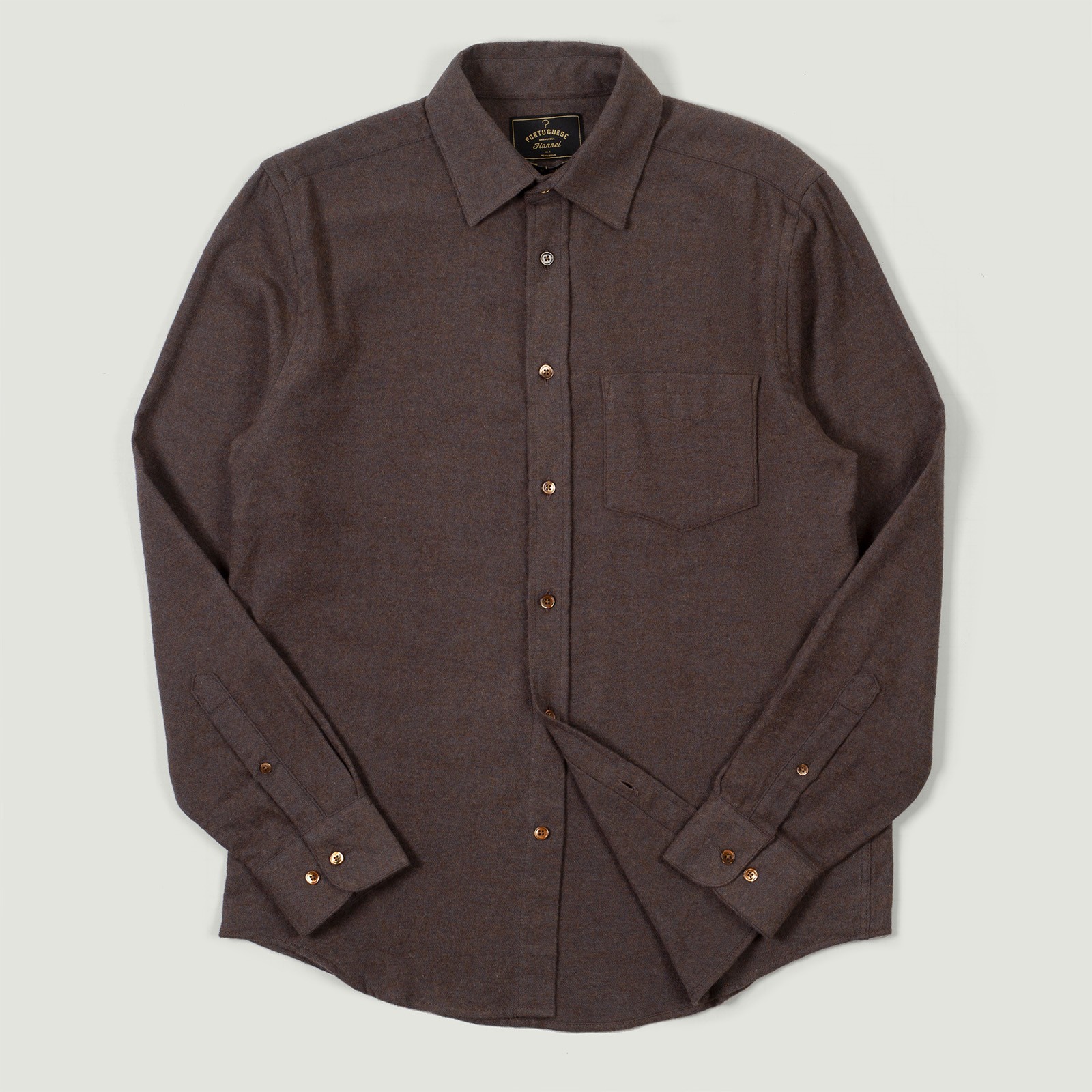 vignette flaneurs Portuguese Flannel Suavis Shirt Brown