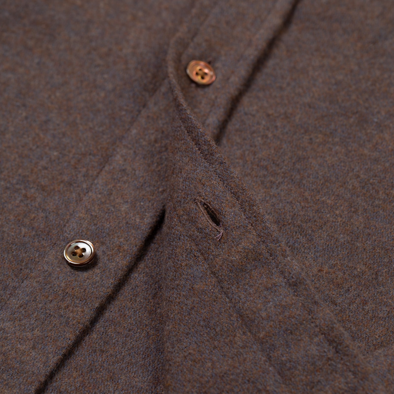 PORTUGUESE FLANNEL detail Suavis Shirt Brown (3)