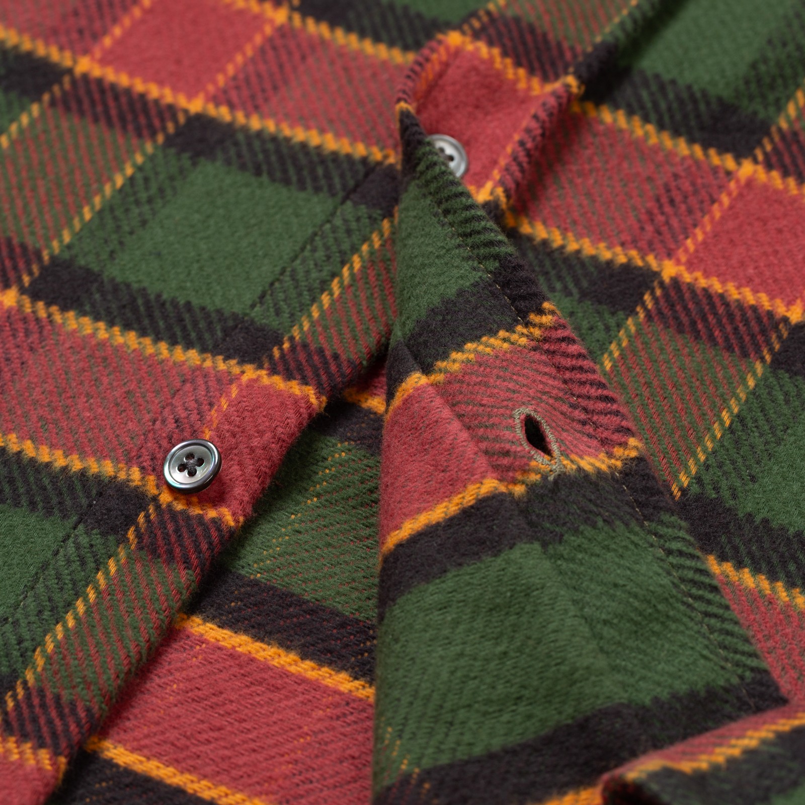 details flaneurs Portuguese Flannel Argila Shirt (3)