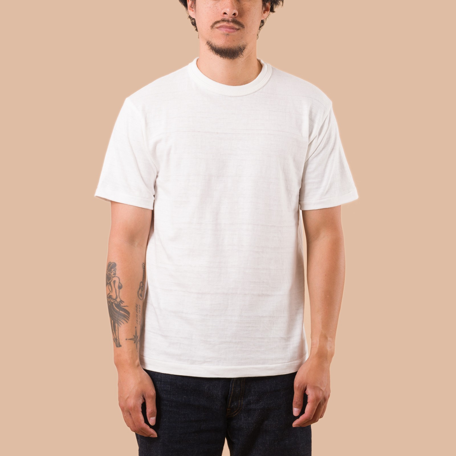 Lot 4601 No Print T-Shirt Off White