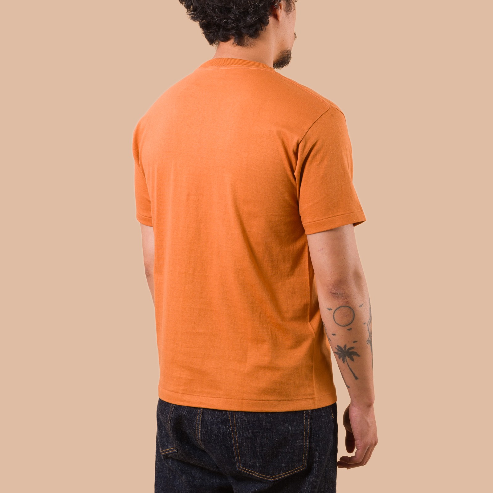 tee-shirt Denime  back Lot. 273 Crew Neck Pocket T-Shirt Brick