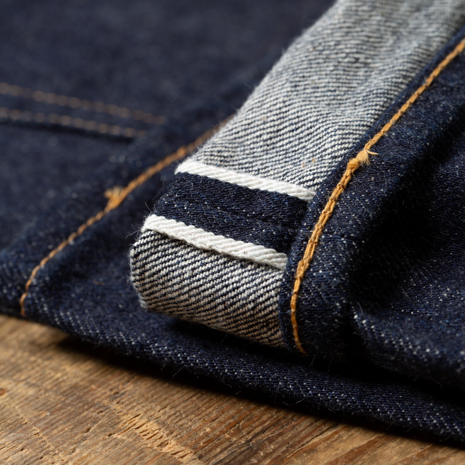 detail flaneurs selvedge ID STUDIO D'ARTISAN  SD-1102 13.5oz Ishikawadai Wide Straight (2)