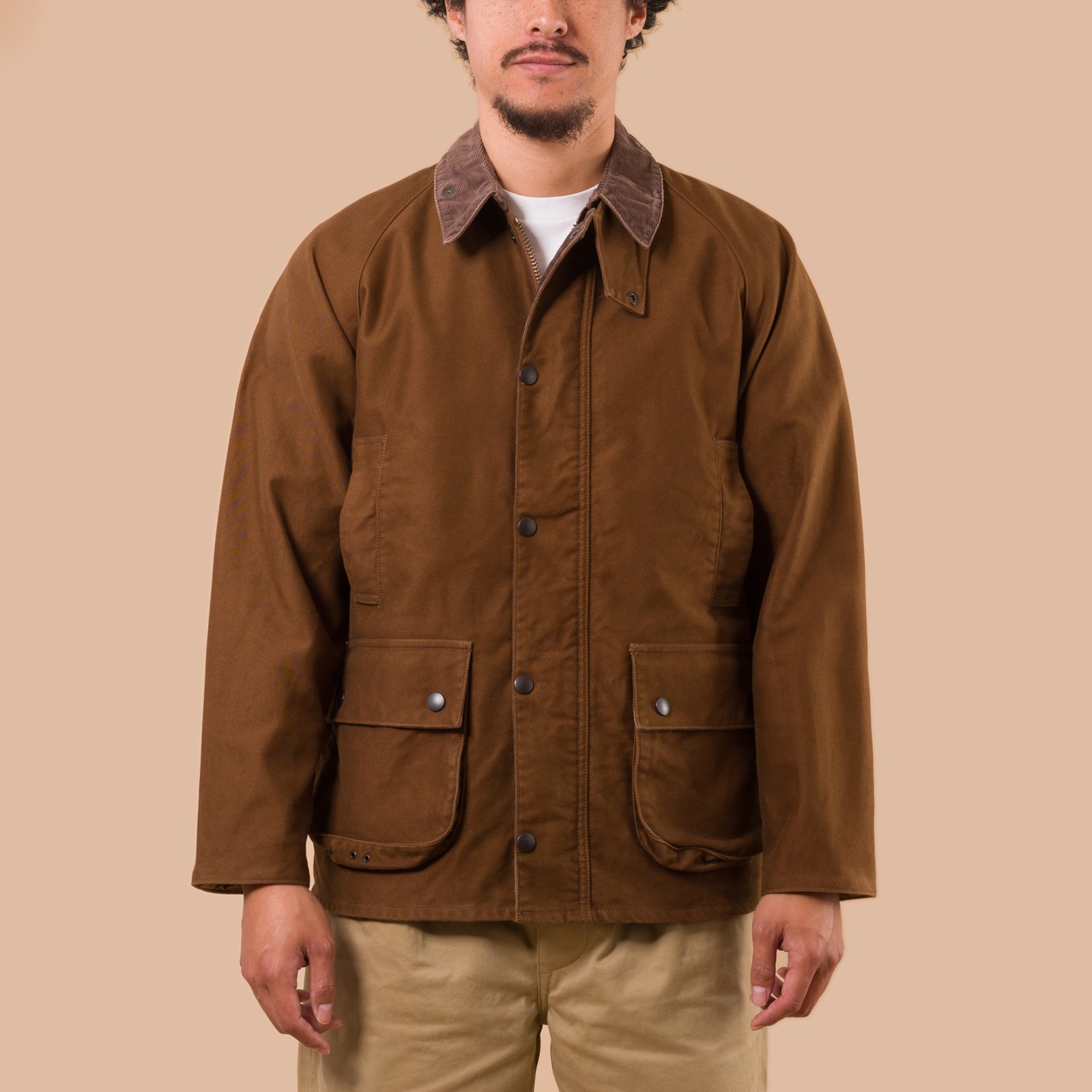 F2361 Heavy Moleskin Riding Jacket Brown