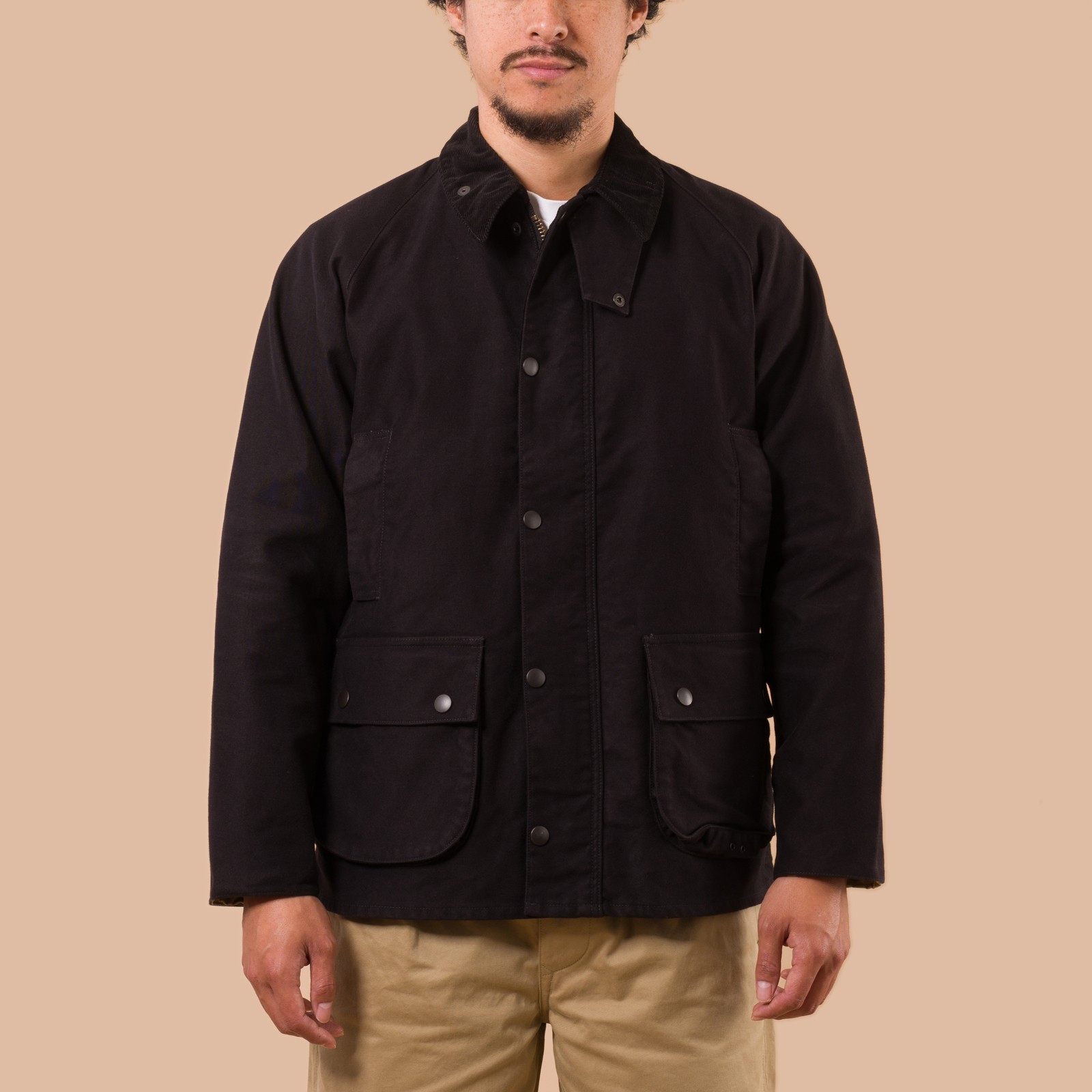 F2361 Heavy Moleskin Riding Jacket Black