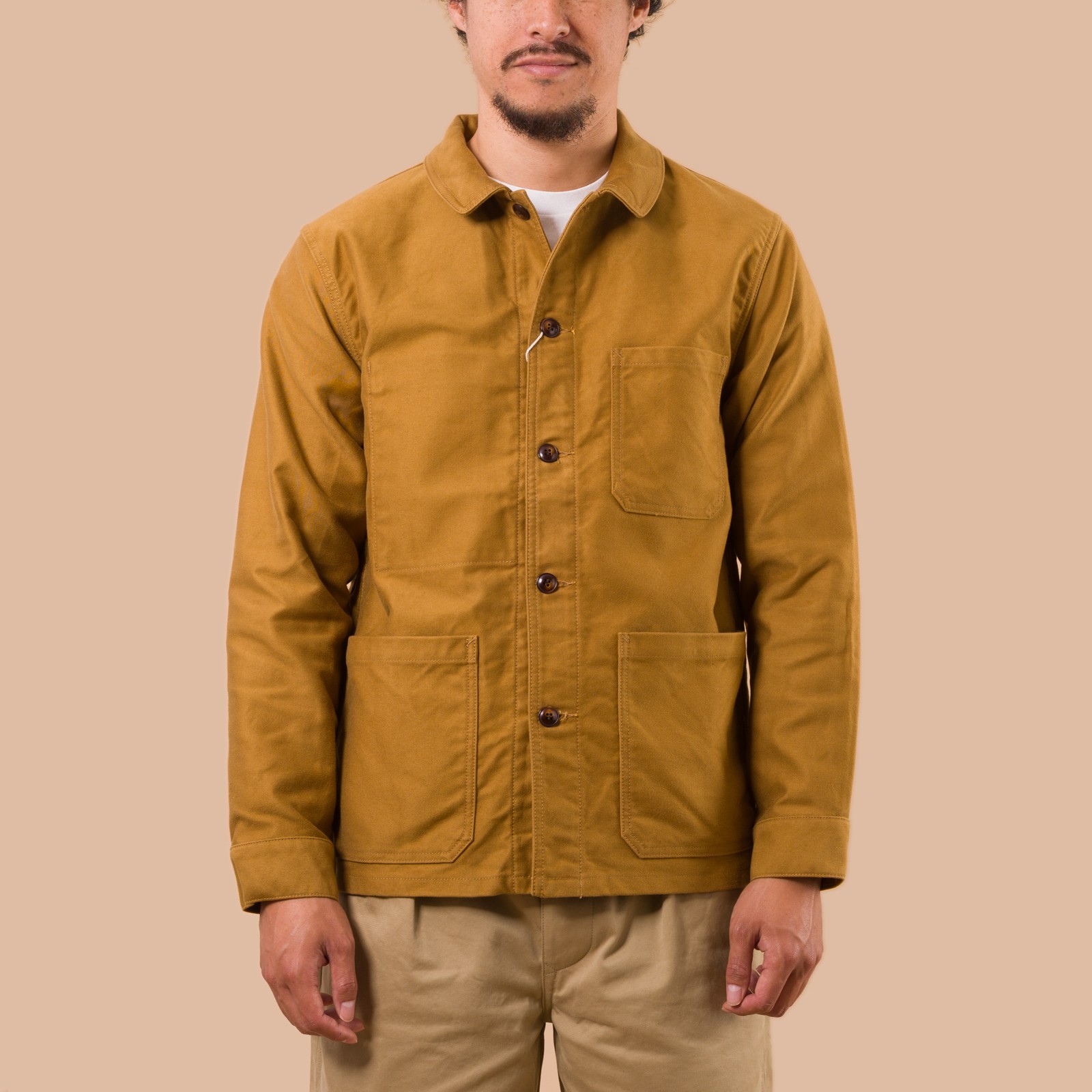 French Moleskin Jacket Beige