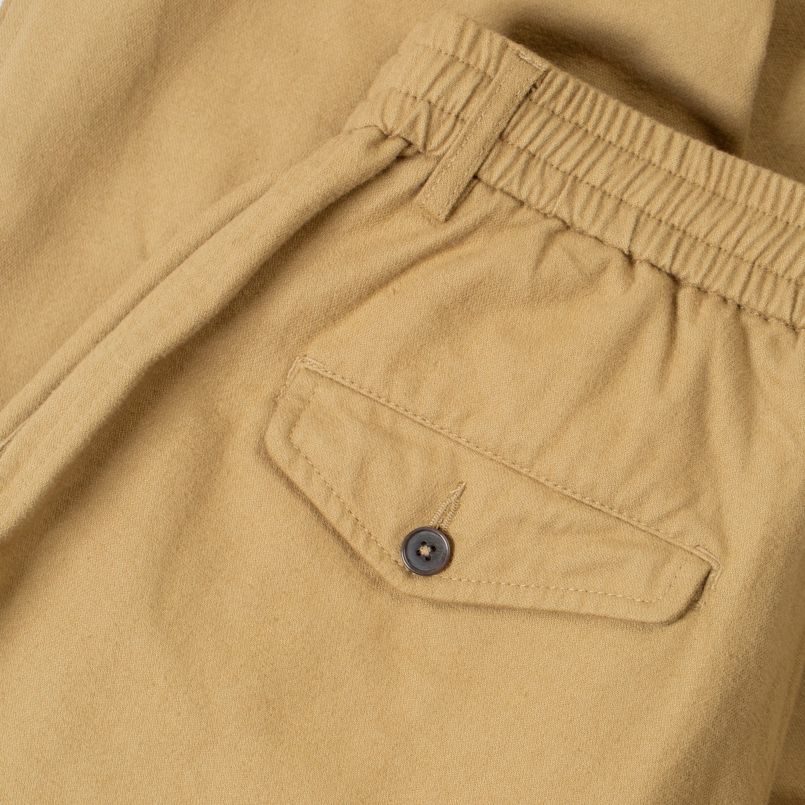 flaneurs worn side UNIVERSAL WORKS Brushed Moleskin Sand (3)