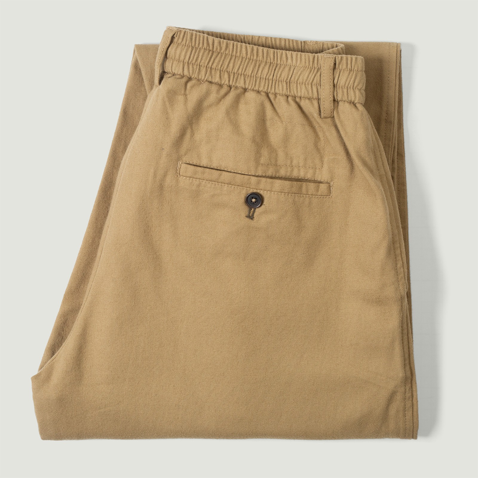 flaneurs vignette UNIVERSAL WORKS Brushed Moleskin Pleated Track Pant Sand