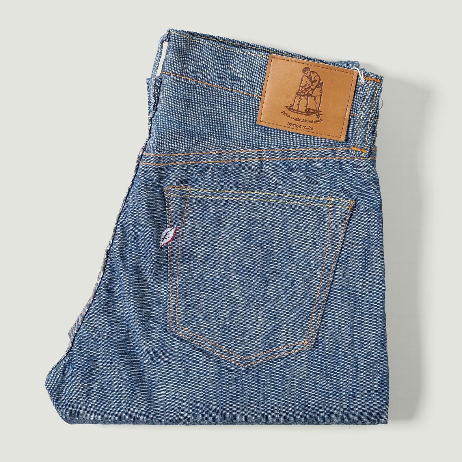 flaneurs vignette PURE BLUE JAPAN 1186-2 14oz Slub Chambray Relaxed Tapered