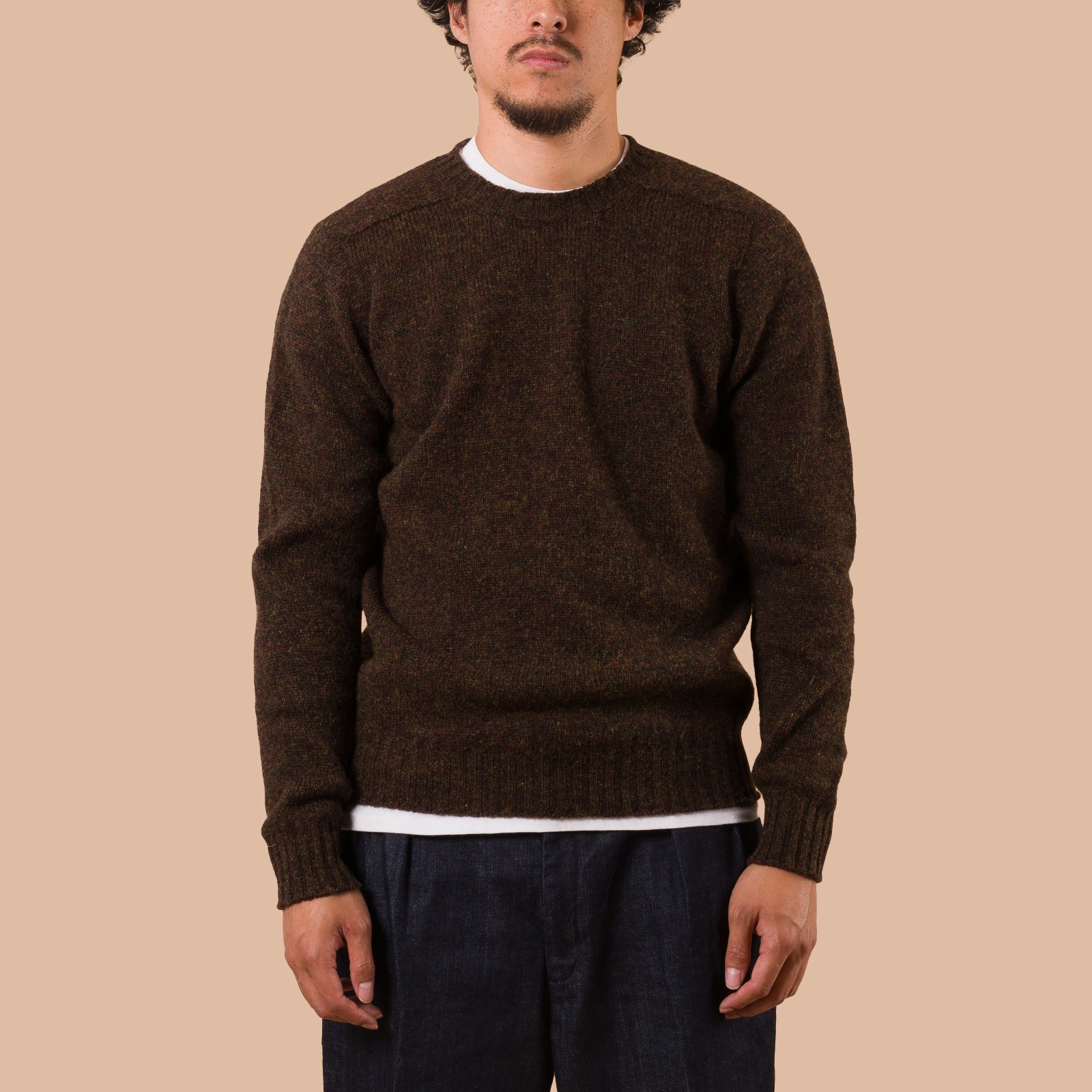 Image flâneurs JAMIESON'S / Crewneck Saddle Shoulder Sweater Grouse face