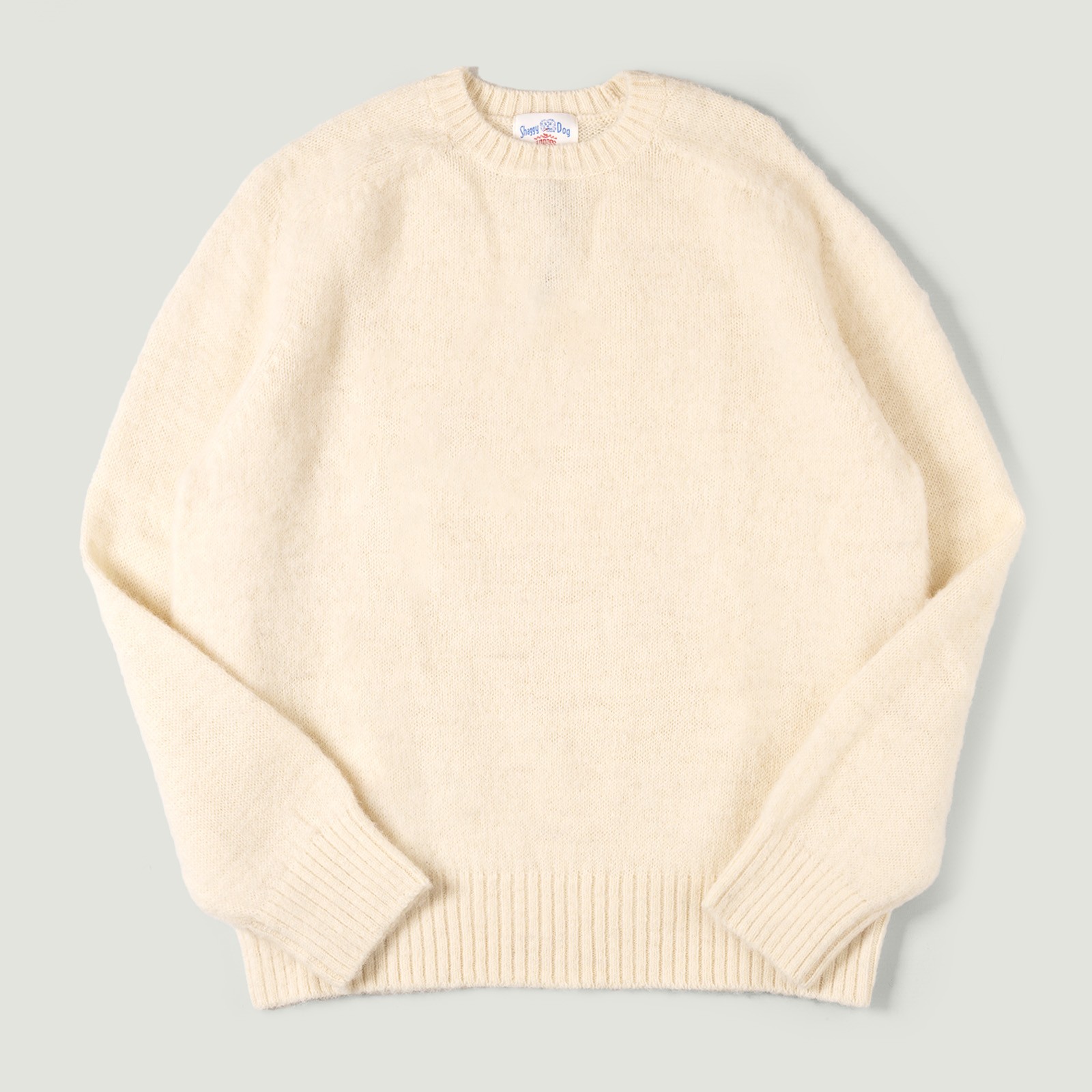 Image flâneurs J. PRESS / Shaggy Dog Crew Neck Sweater White vignette