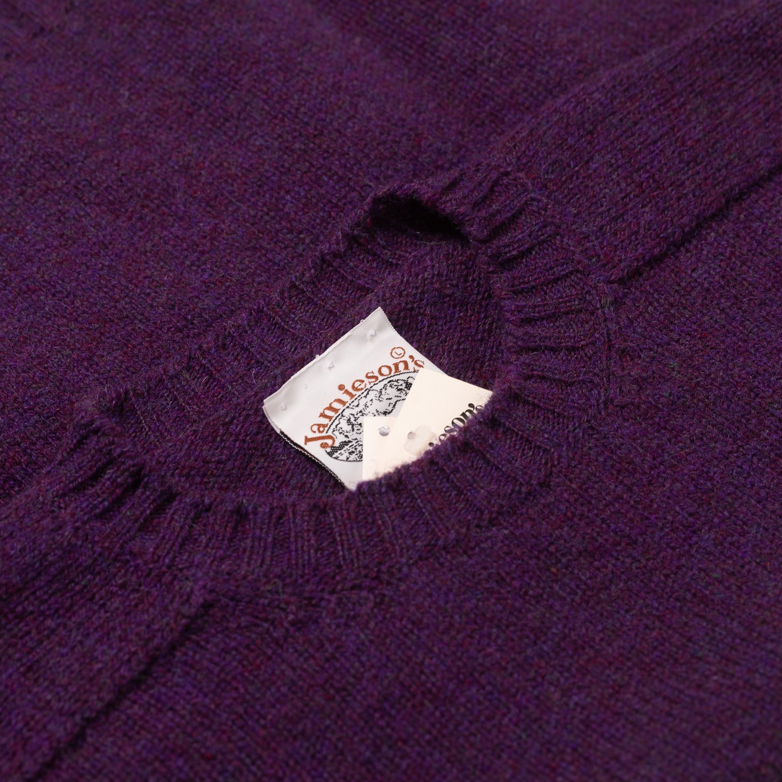 Crewneck Saddle Shoulder Sweater Loganberry