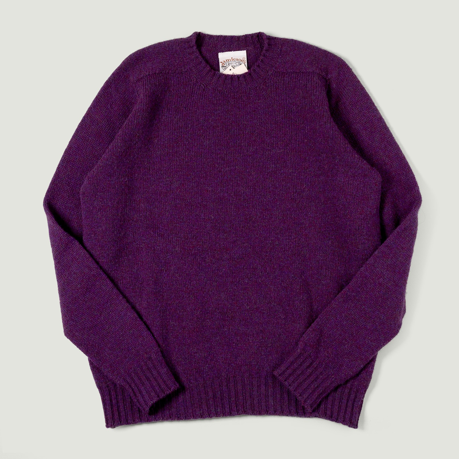 Image flâneurs JAMIESON'S / Crewneck Saddle Shoulder Sweater Loganberry vignette
