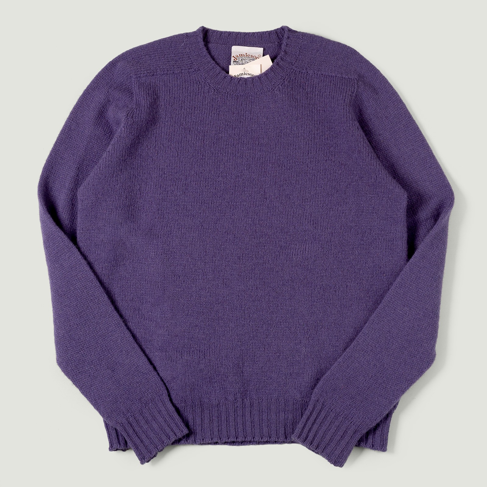 Image Flâneurs JAMIESON'S / Crewneck Saddle Shoulder Sweater Purple vignette