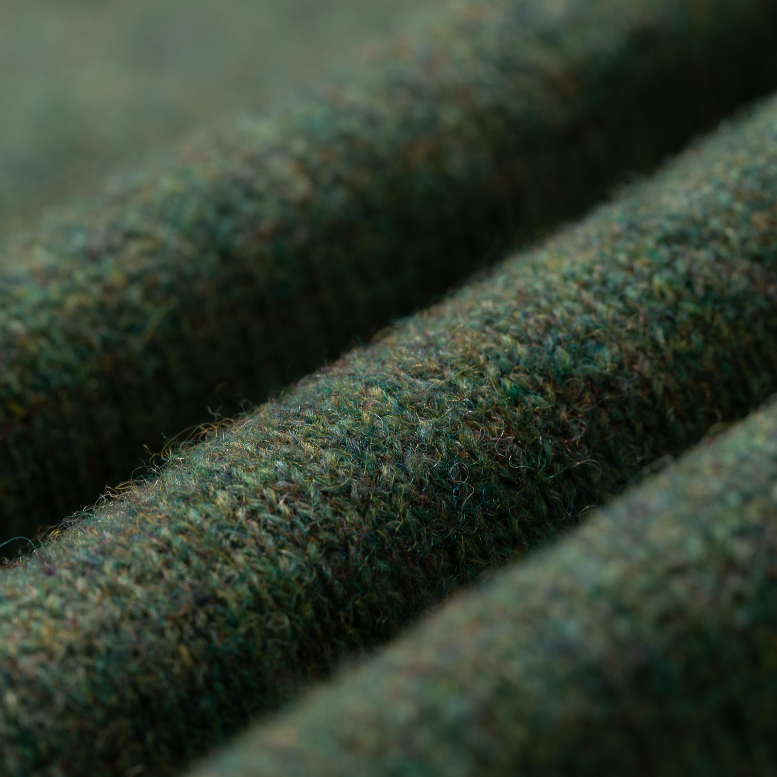 Image Flâneurs JAMIESON'S / Crewneck Saddle Shoulder Sweater Moorgrass détail matière
