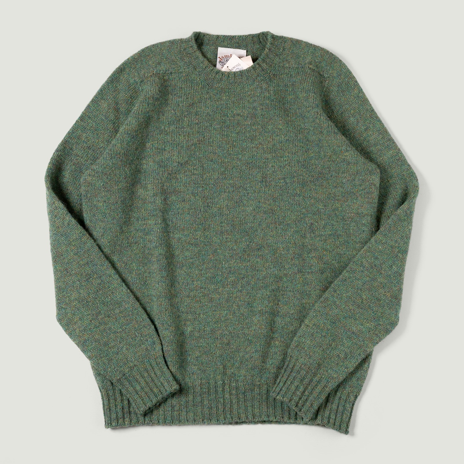 Image Flâneurs JAMIESON'S / Crewneck Saddle Shoulder Sweater Moorgrass vignette