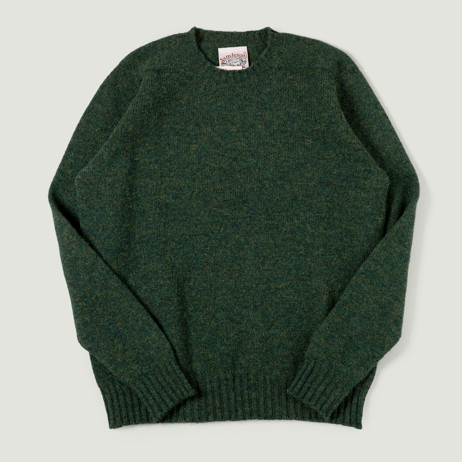 Image Flâneurs JAMIESON'S / Crewneck Saddle Shoulder Sweater Fern vignette