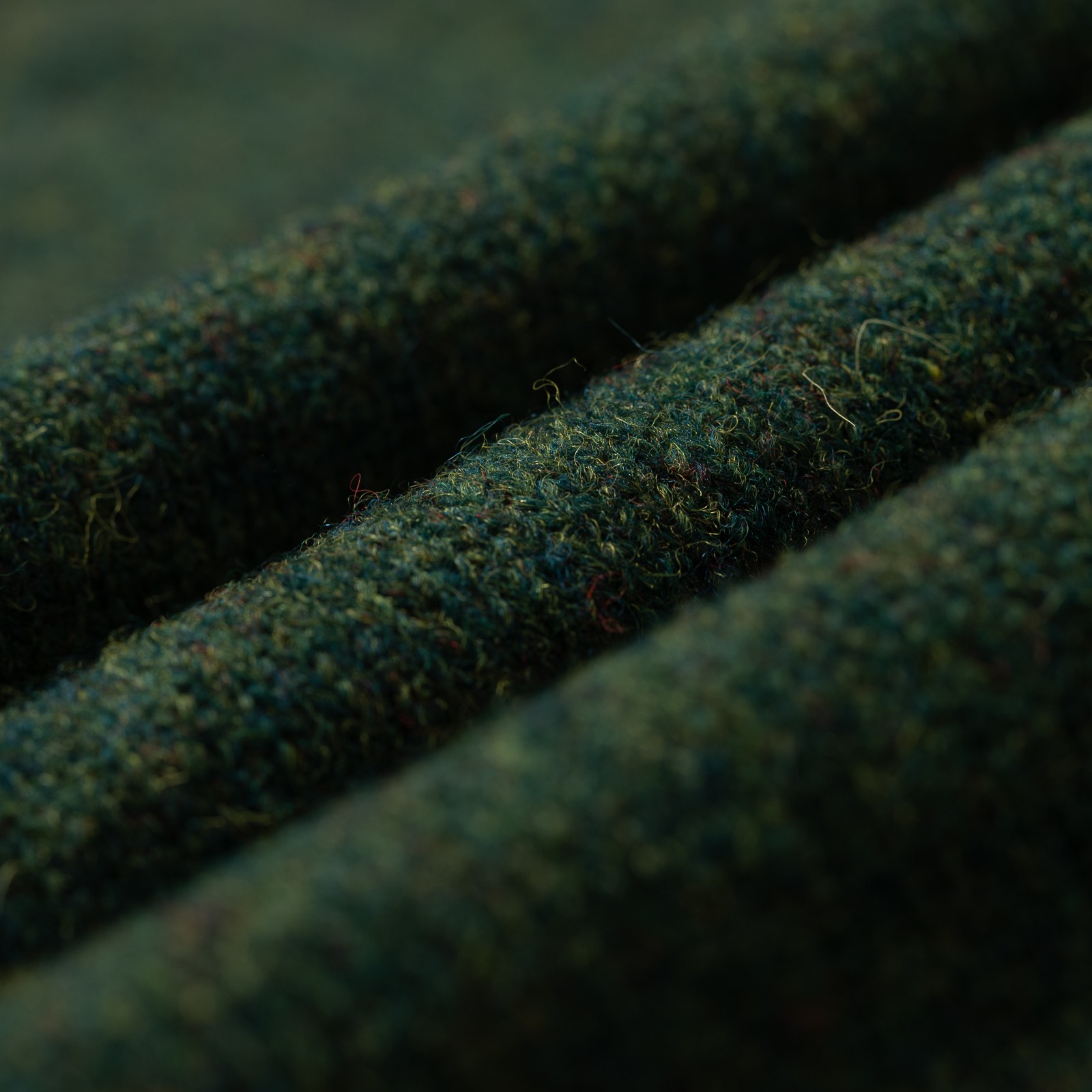 Image Flâneurs JAMIESON'S / Crewneck Saddle Shoulder Sweater Fern détail matière